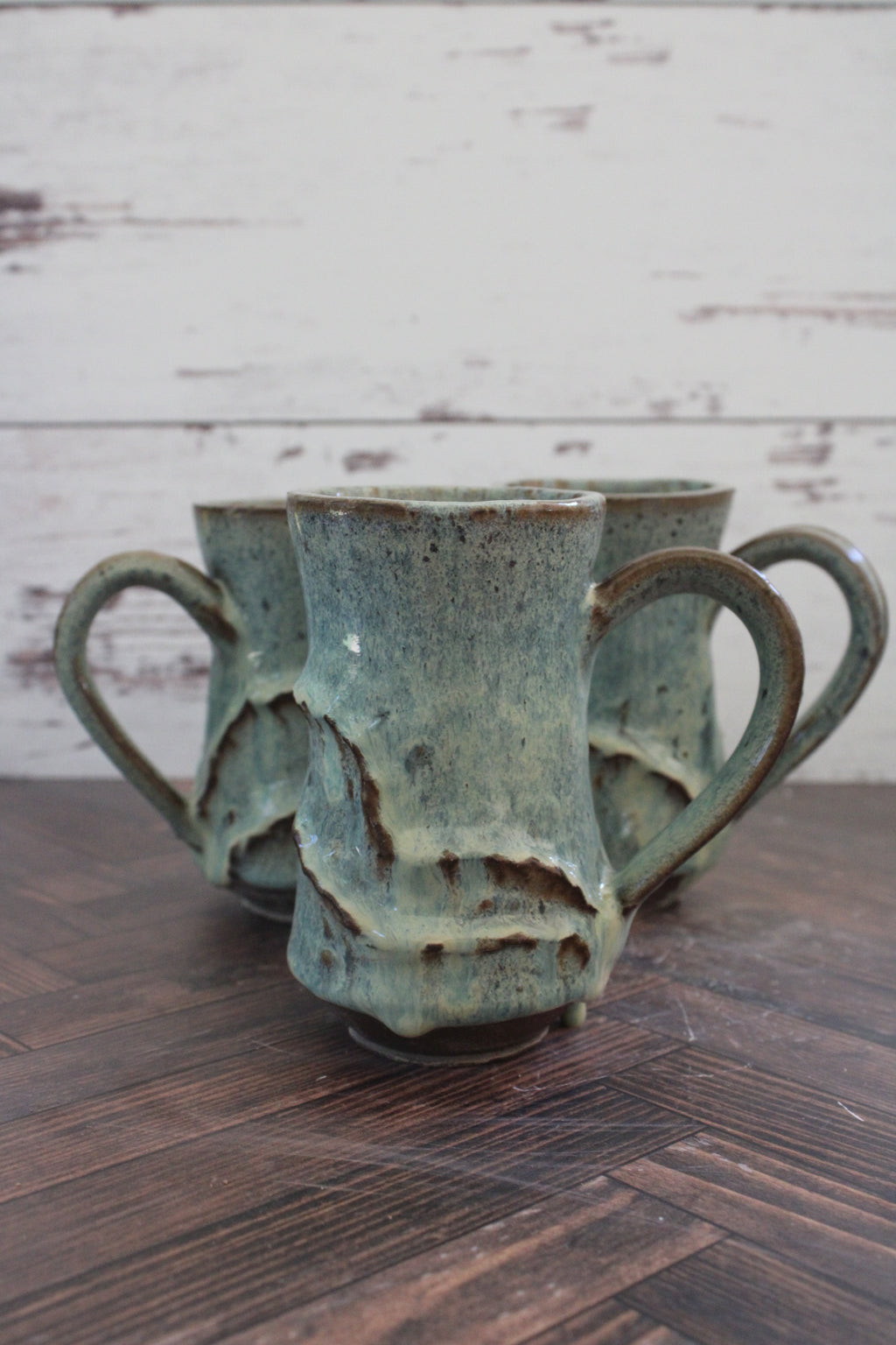 Sea Foam Wave Sculpture Mug
