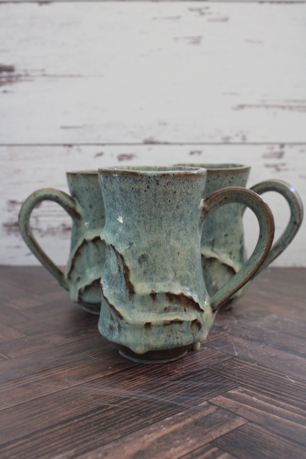 Sea Foam Wave Sculpture Mug