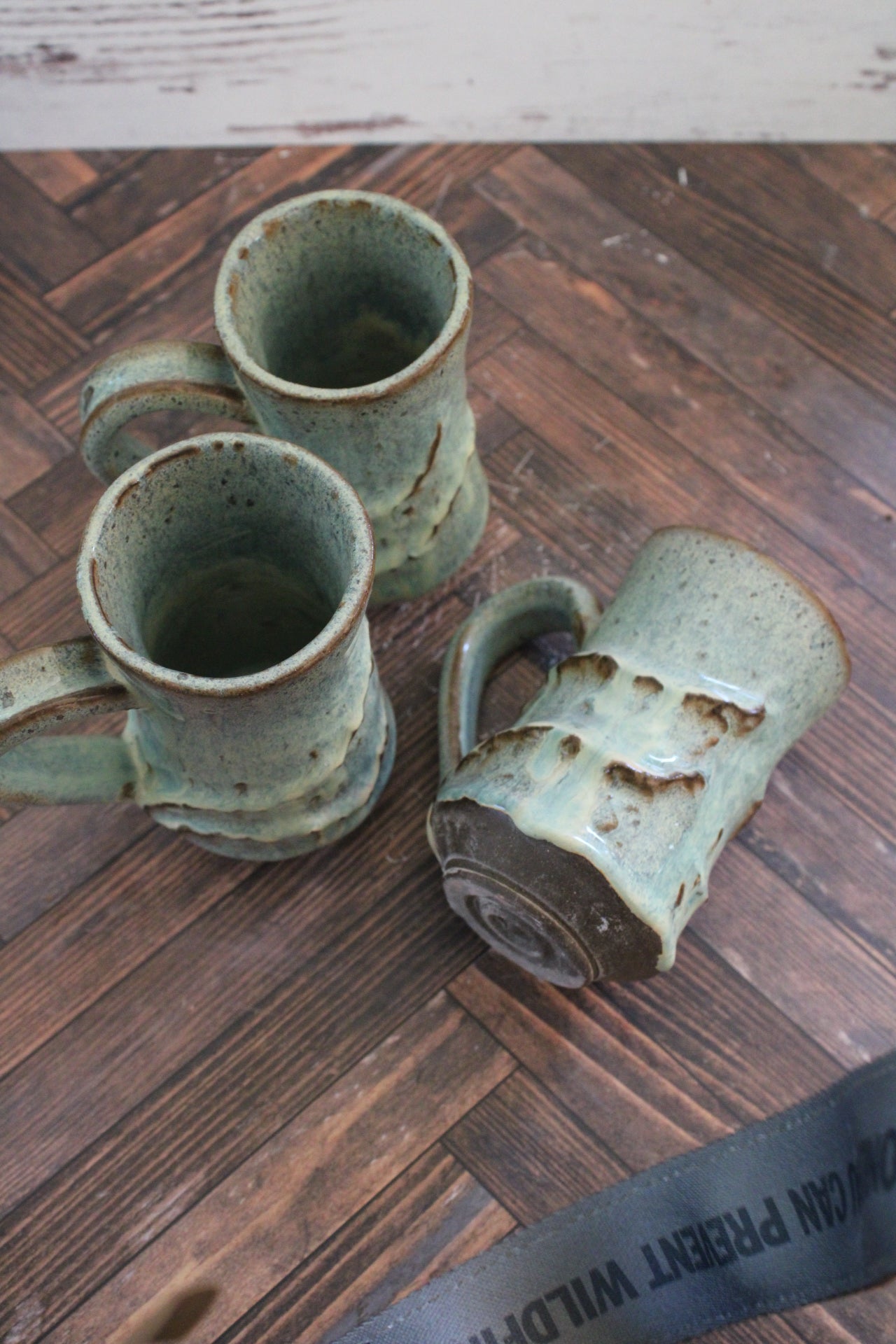 Sea Foam Wave Sculpture Mug