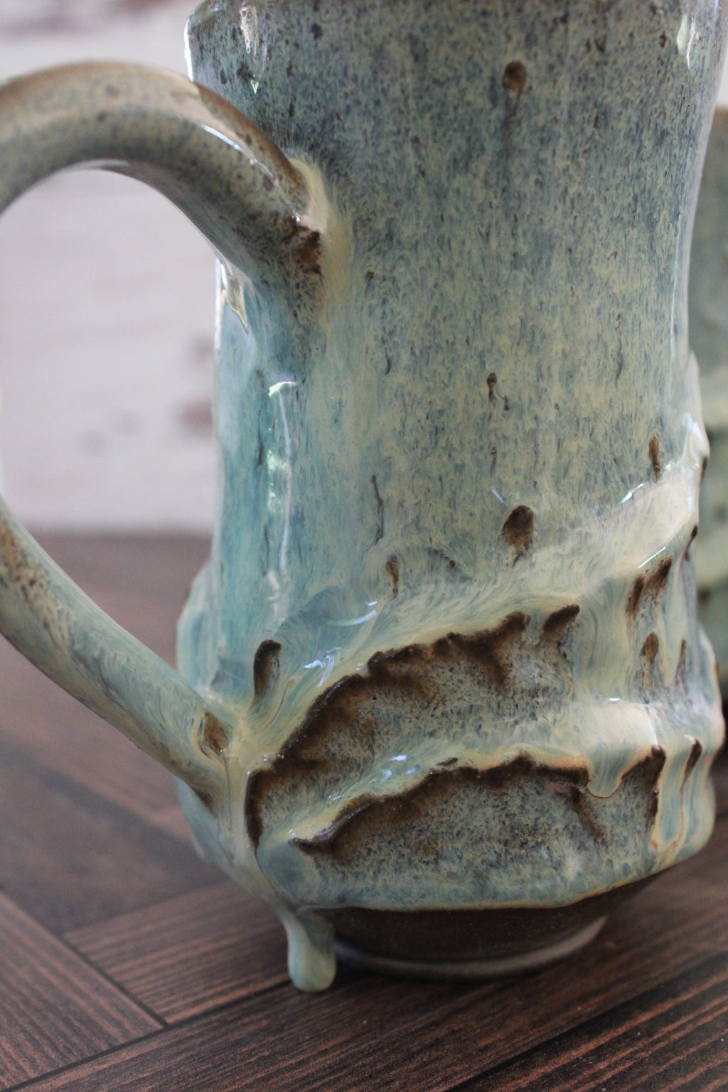 Sea Foam Wave Sculpture Mug