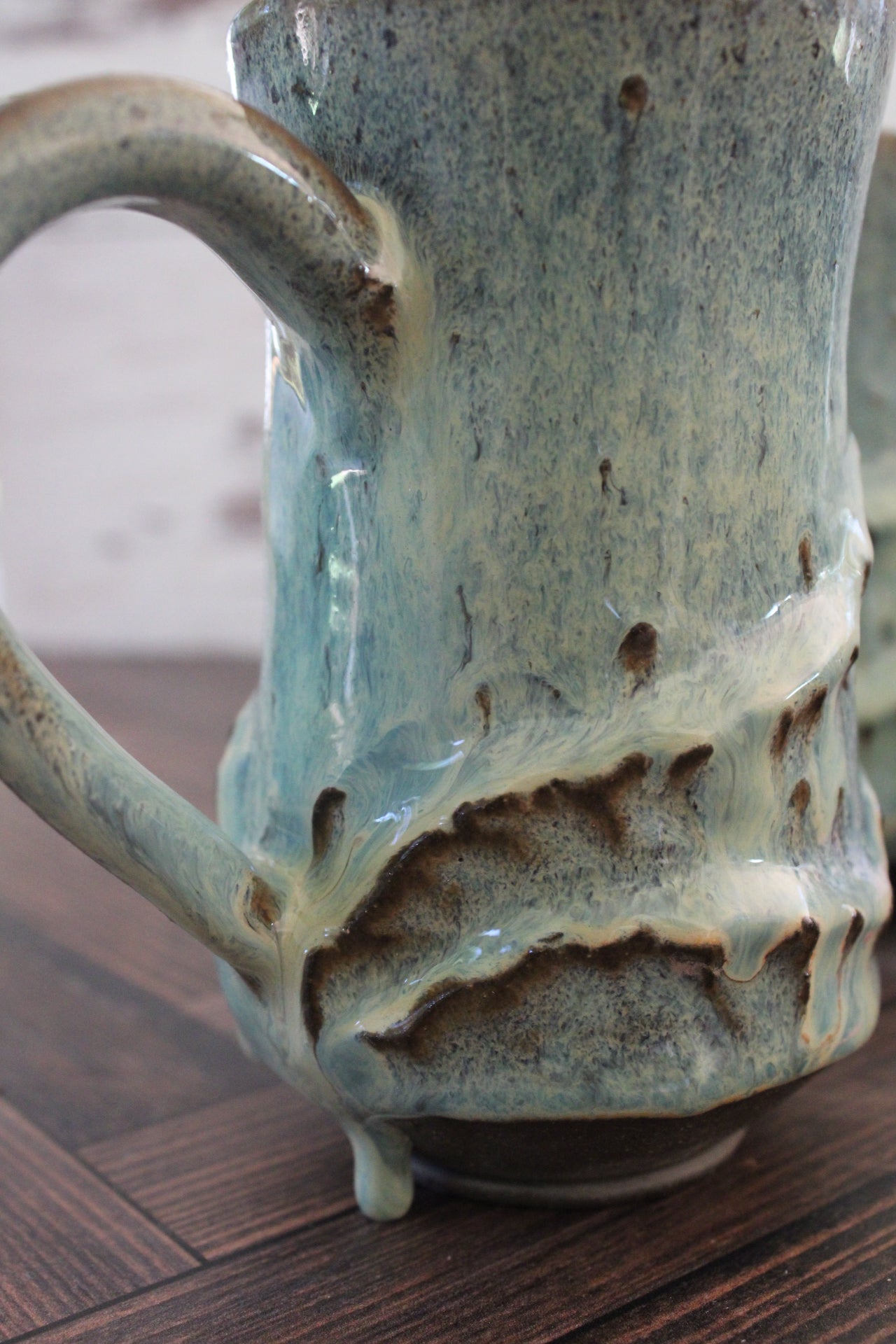 Sea Foam Wave Sculpture Mug
