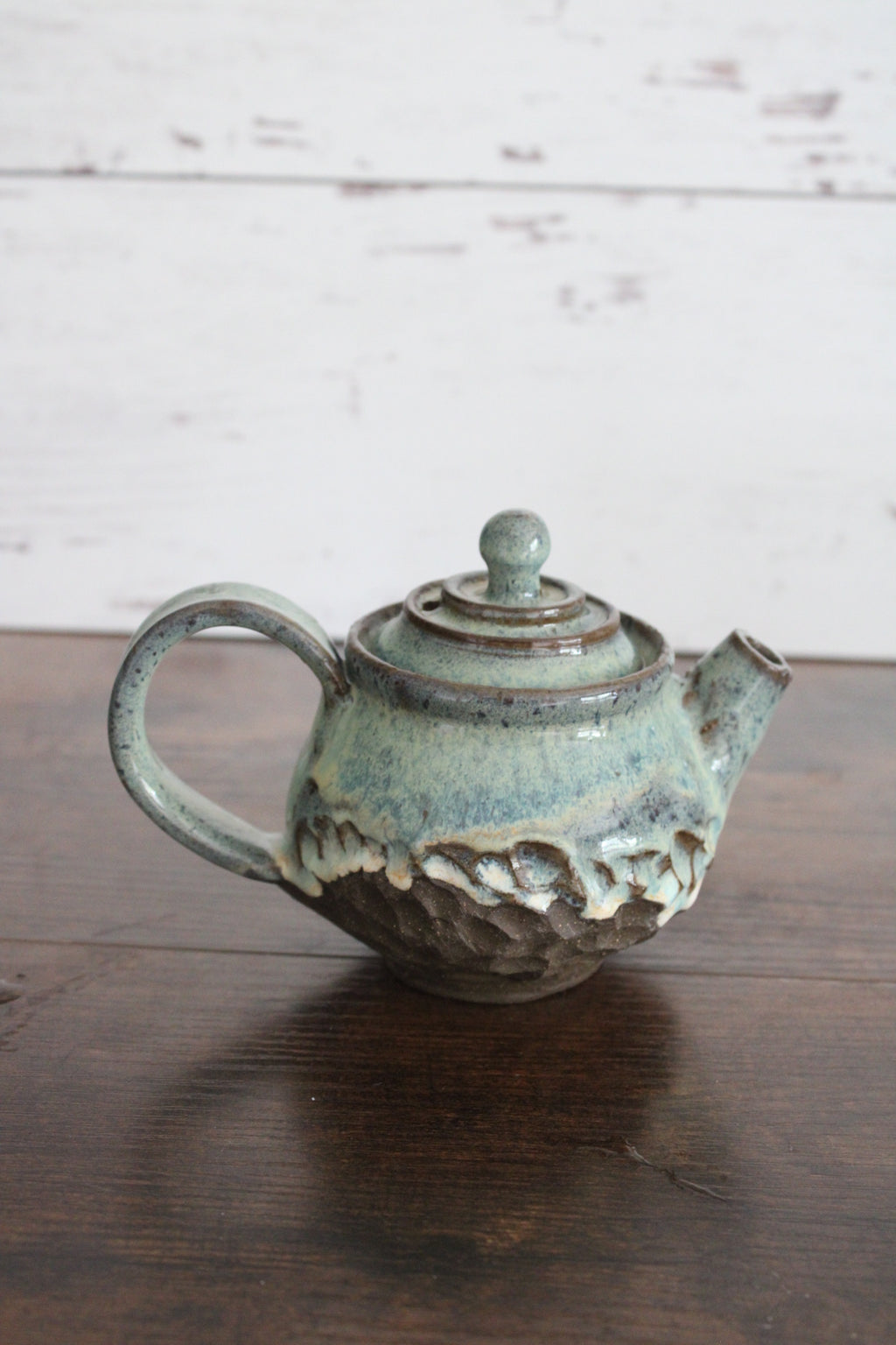 Mini Personal Sea Foam On The Rocks Tea Pot