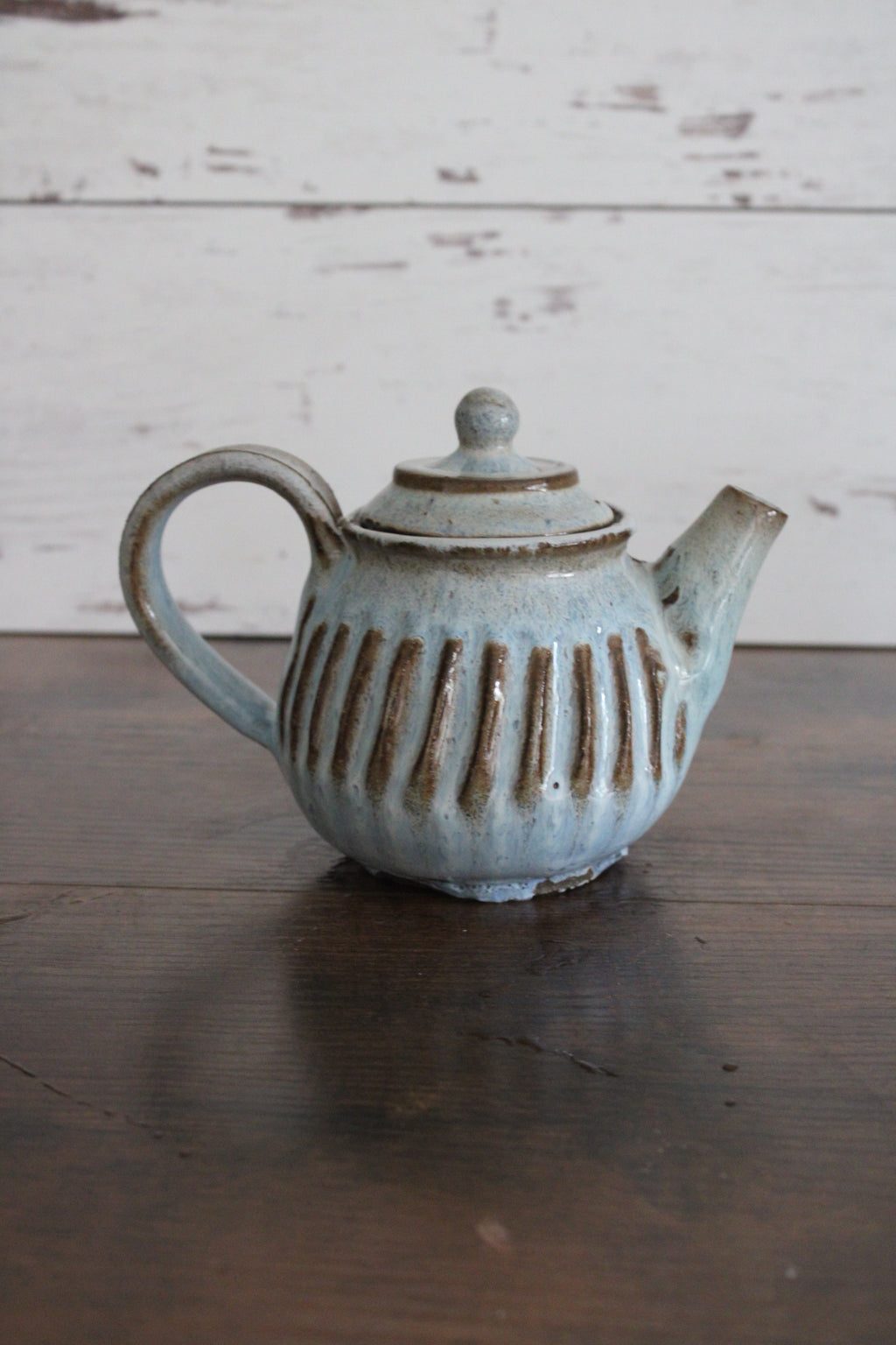 Snowy Lines Personal Tea Pot