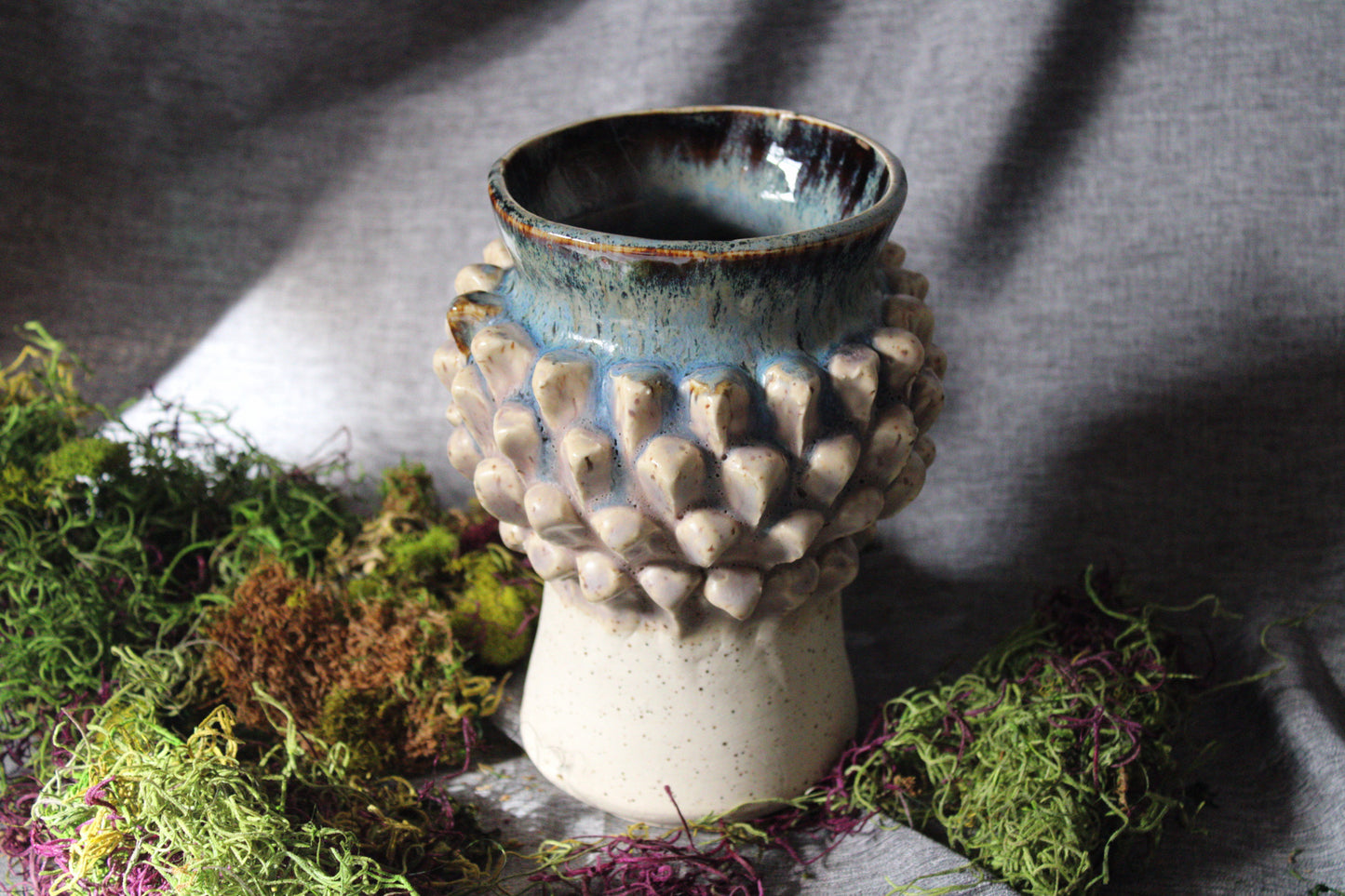 Antiqued Urchin Vessel