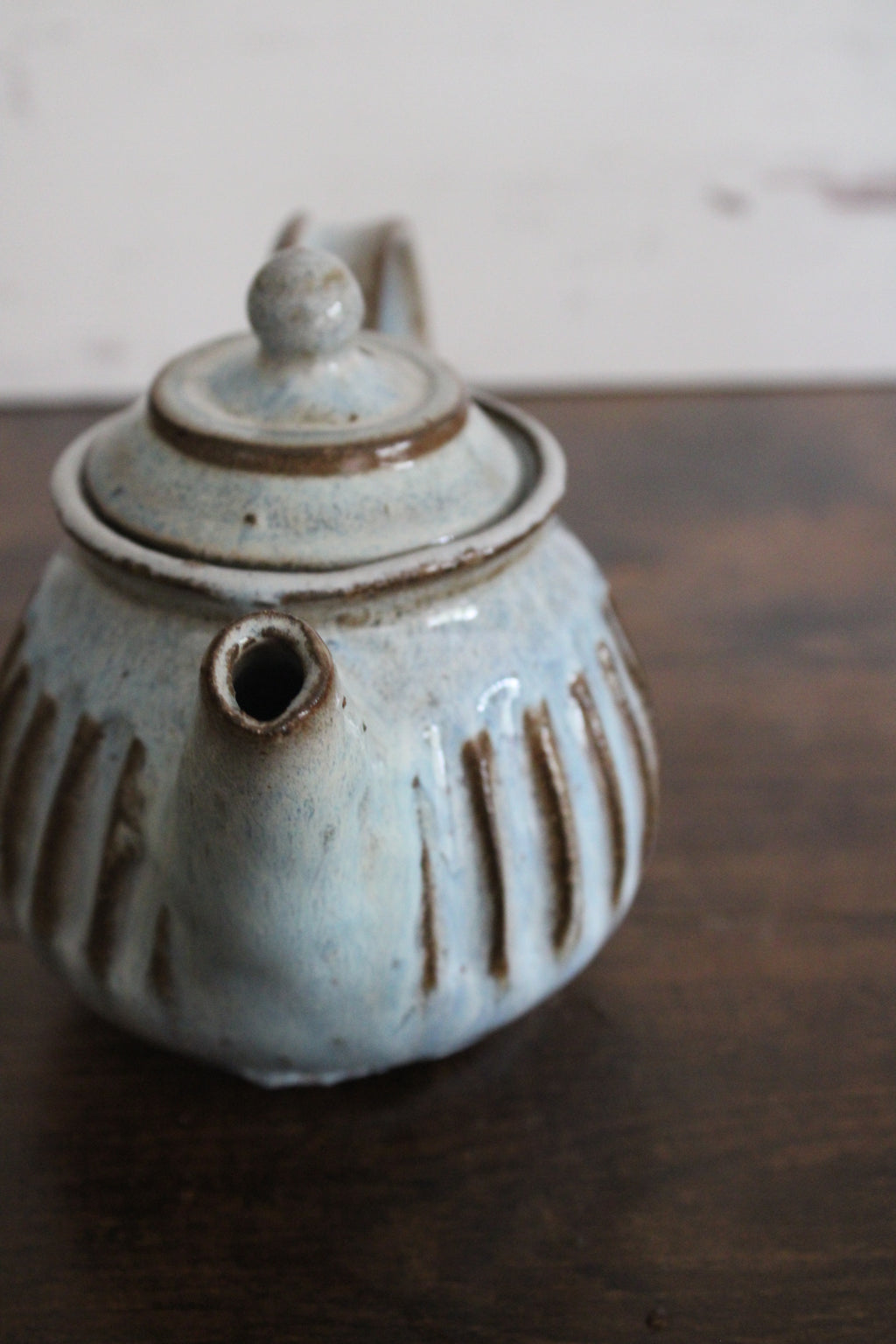 Snowy Lines Personal Tea Pot