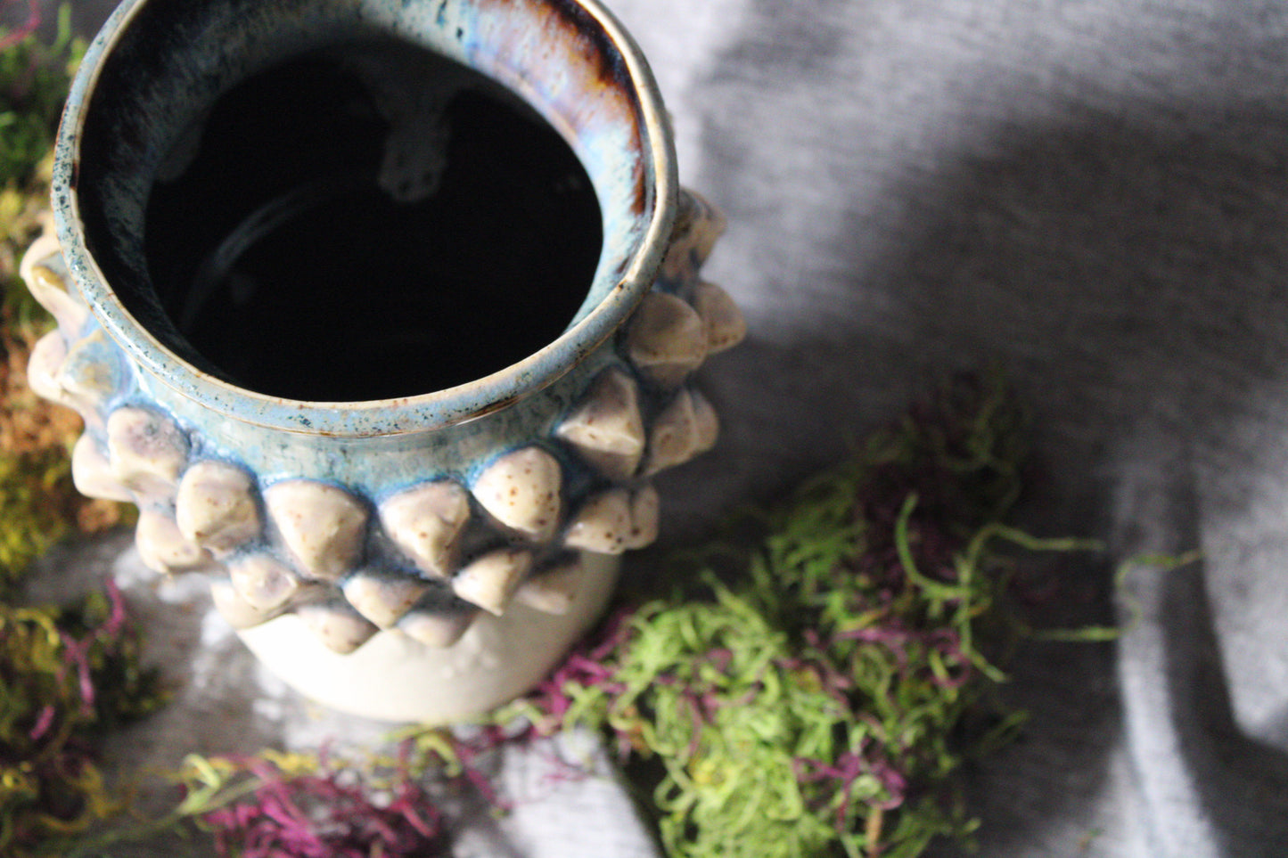 Antiqued Urchin Vessel