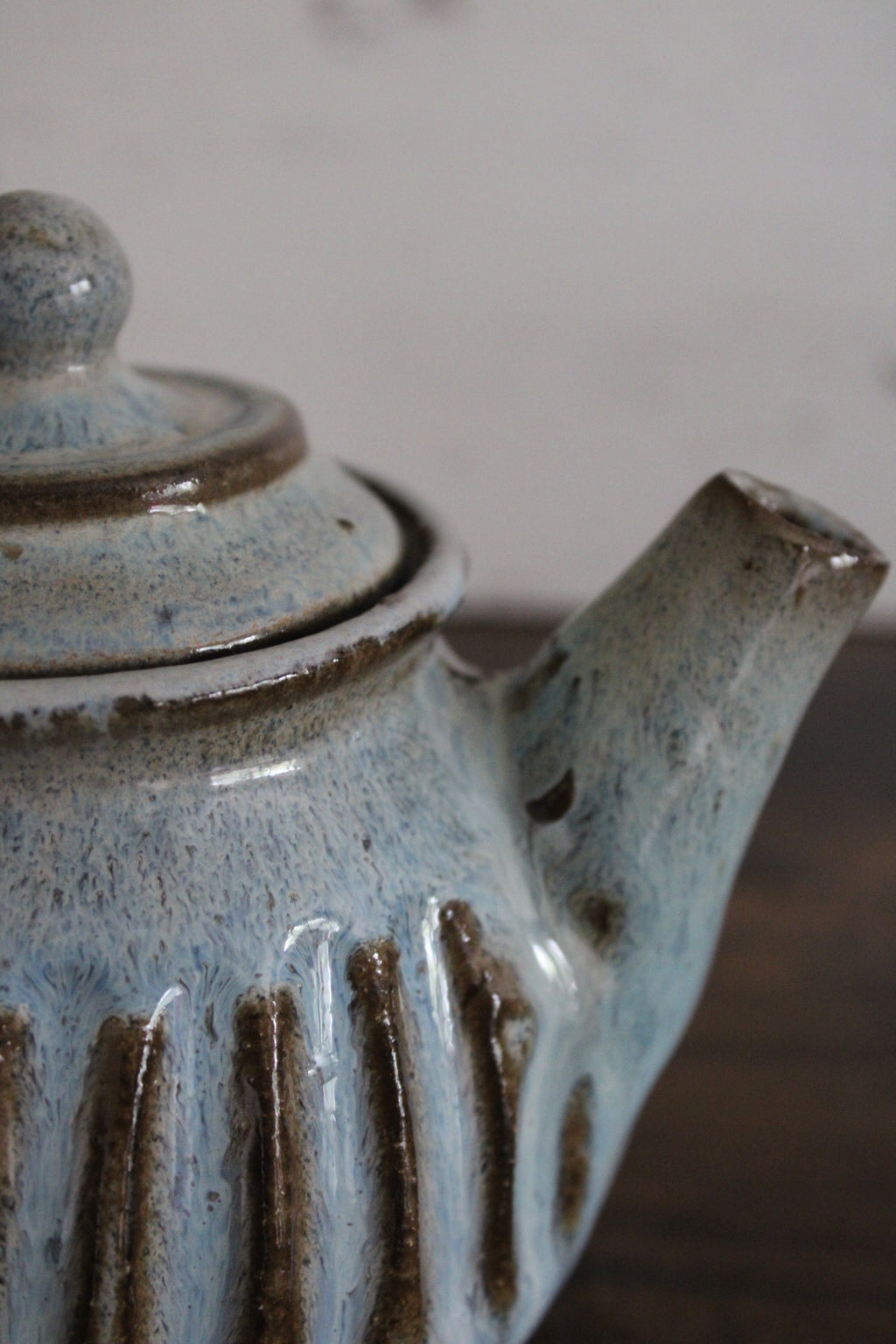 Snowy Lines Personal Tea Pot