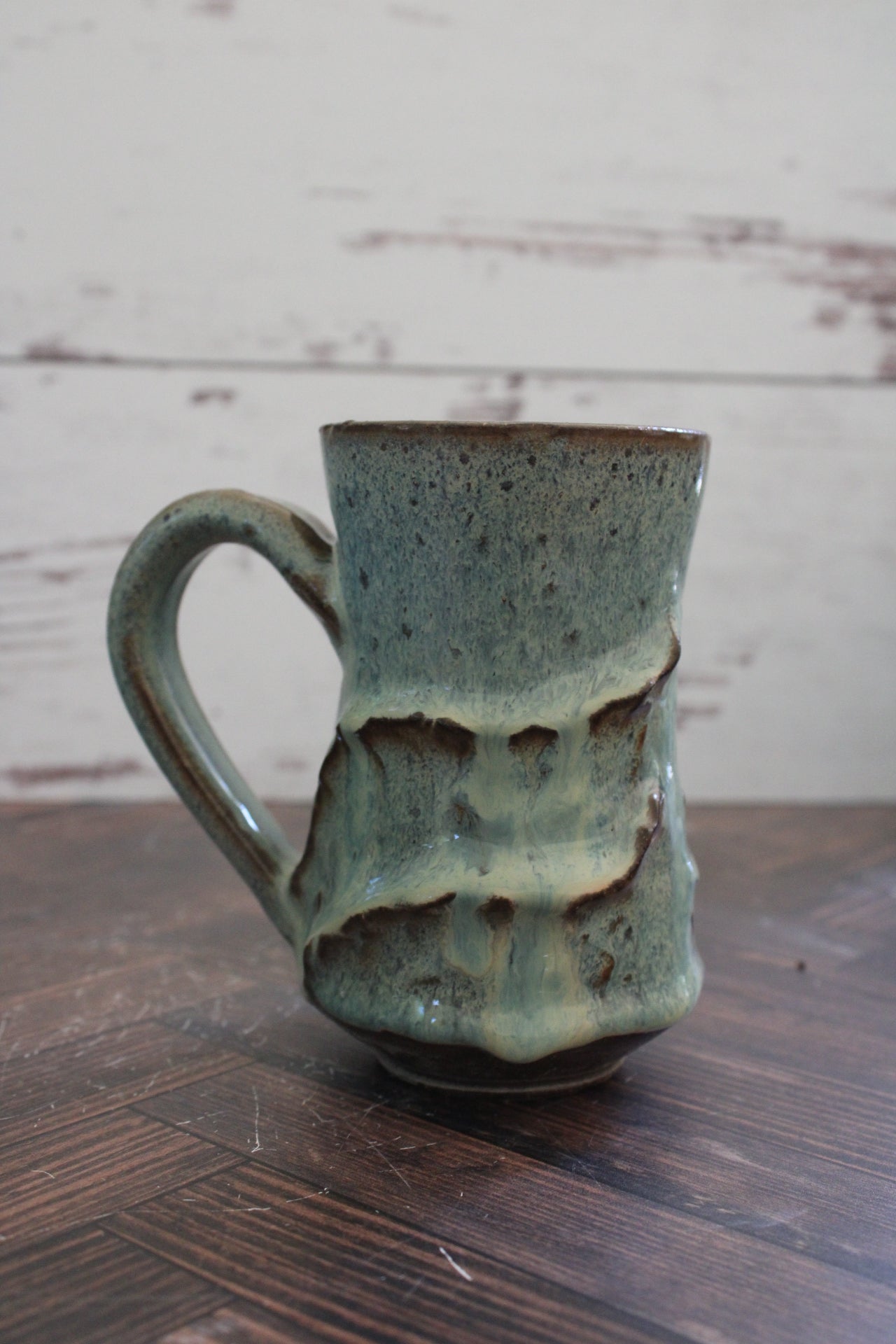 Sea Foam Wave Sculpture Mug