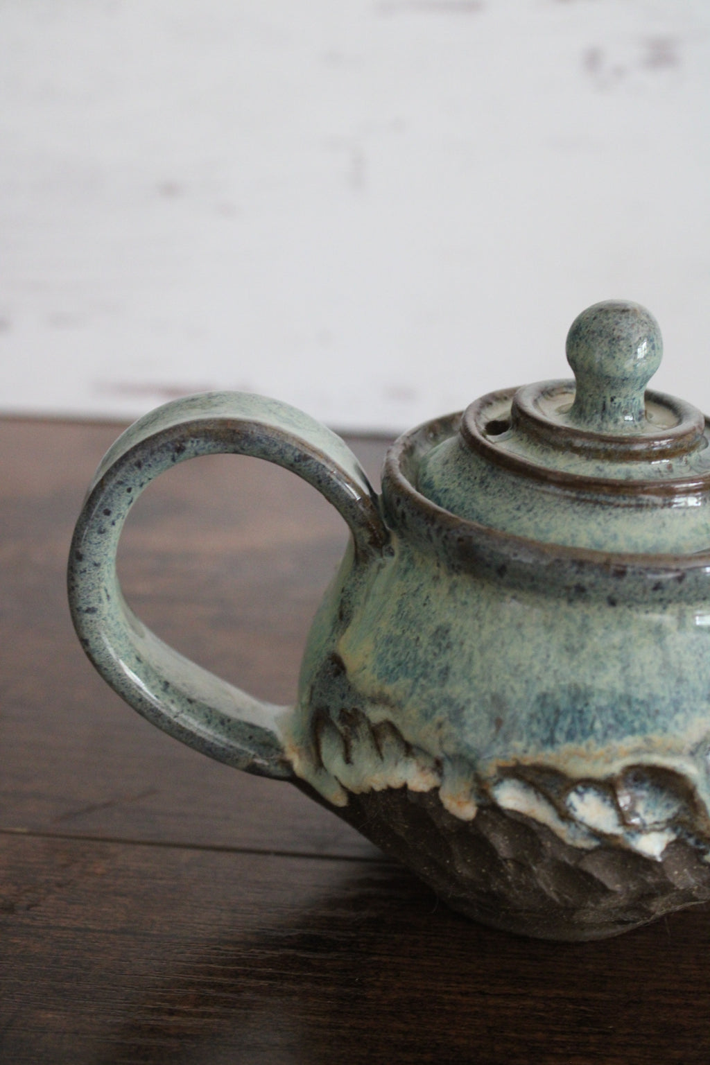 Mini Personal Sea Foam On The Rocks Tea Pot