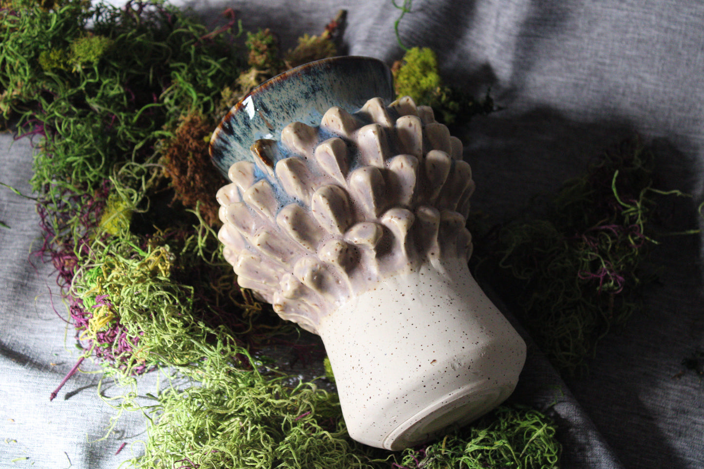 Antiqued Urchin Vessel