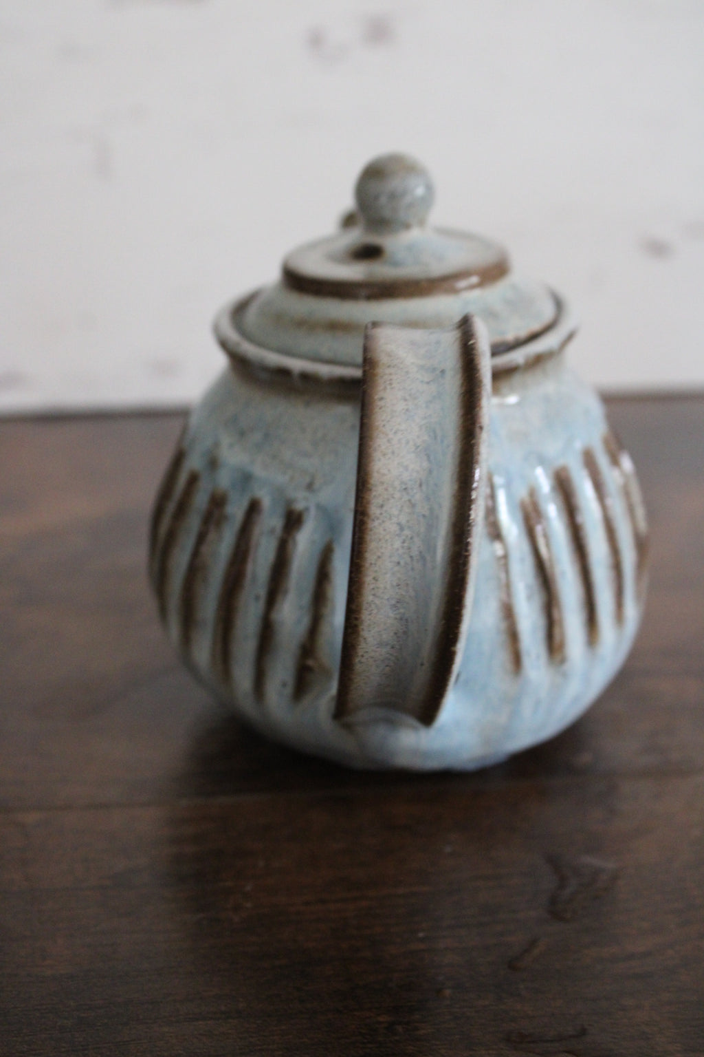 Snowy Lines Personal Tea Pot