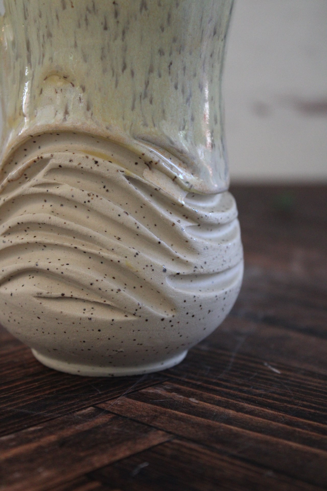 Canary Wave Lines Mug