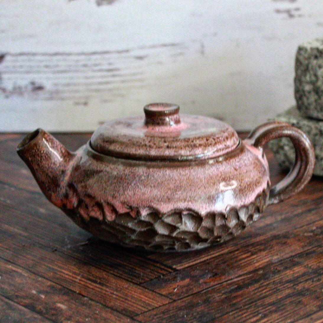 Pink Rocks Tea Pot