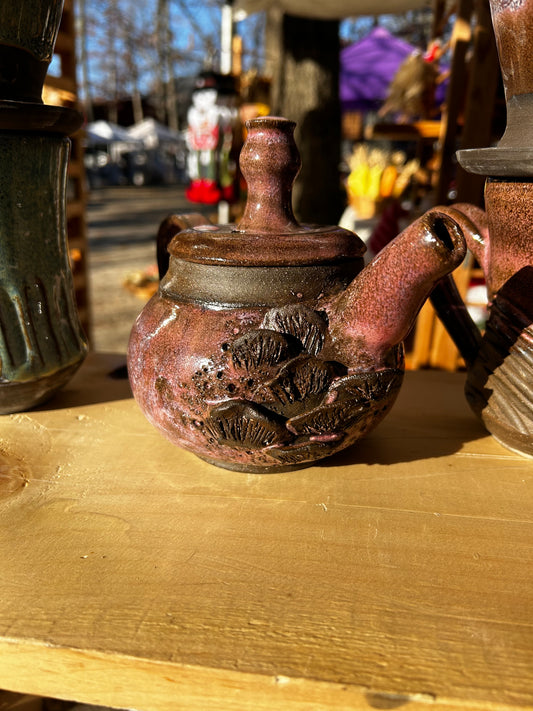 Forest floor personal tea pot