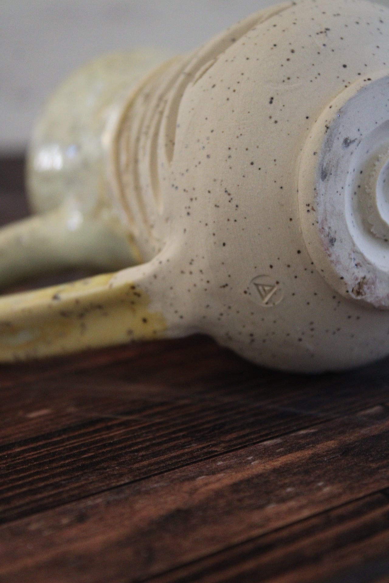 Canary Wave Lines Mug