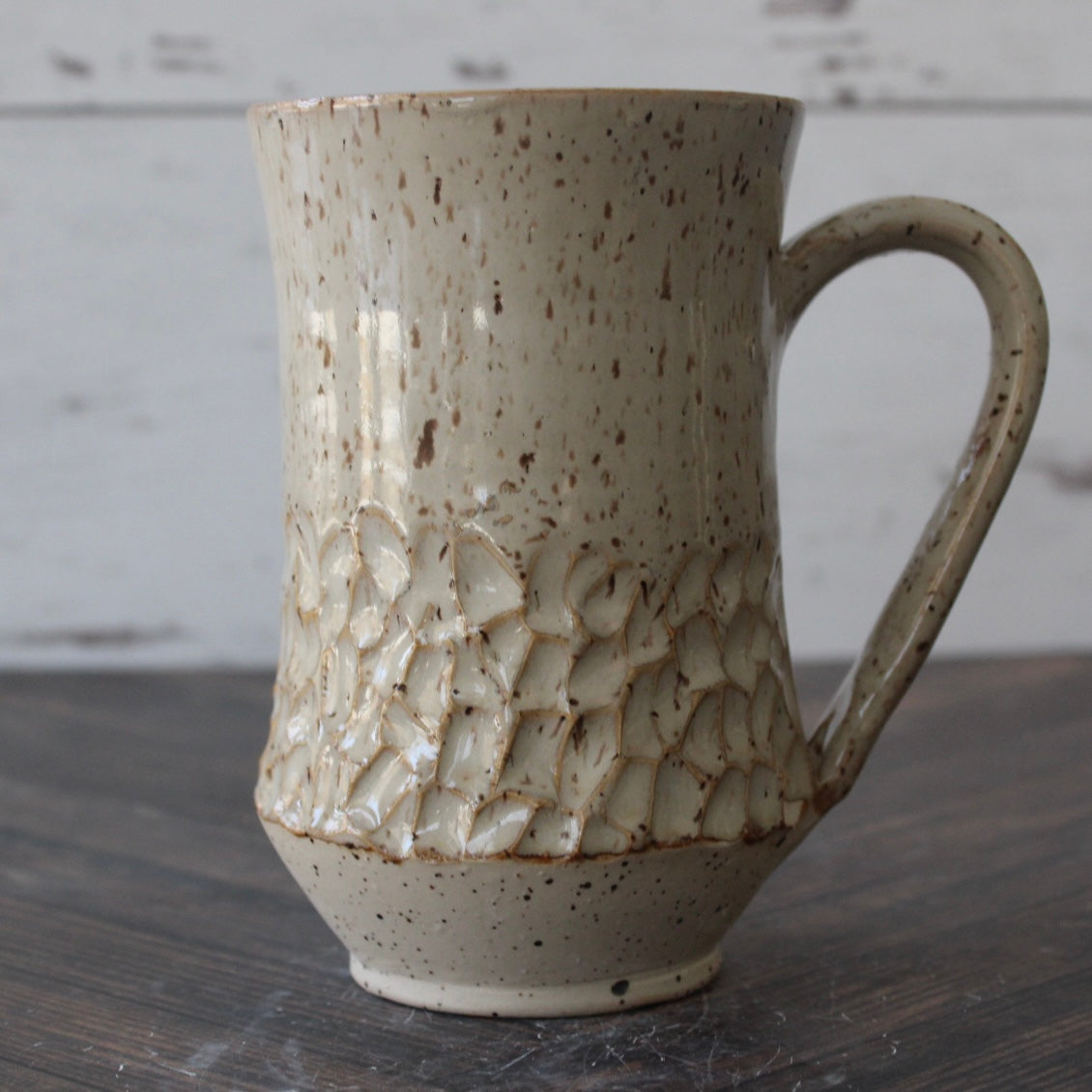 Living Birch Carved Mug