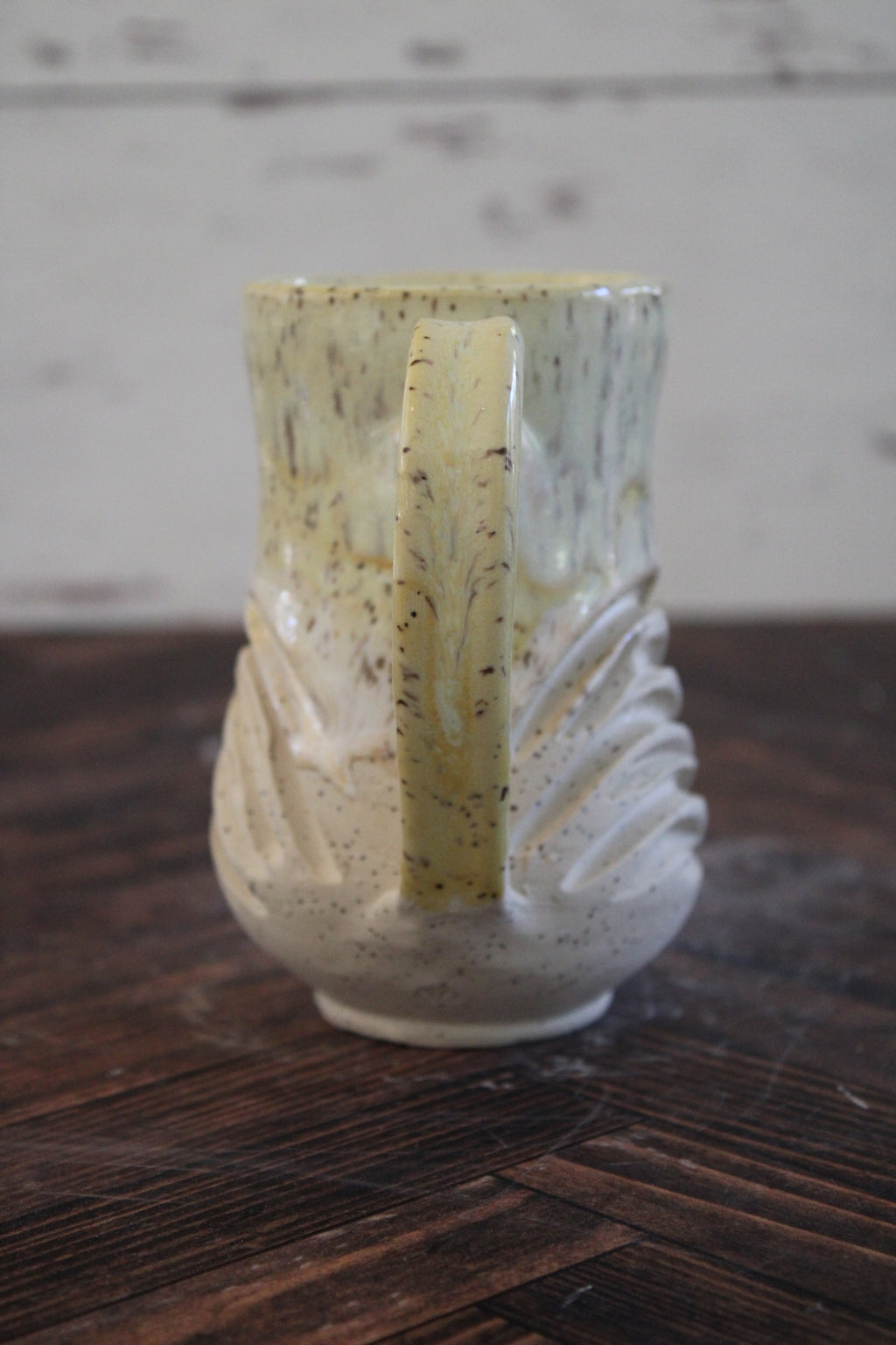 Canary Wave Lines Mug