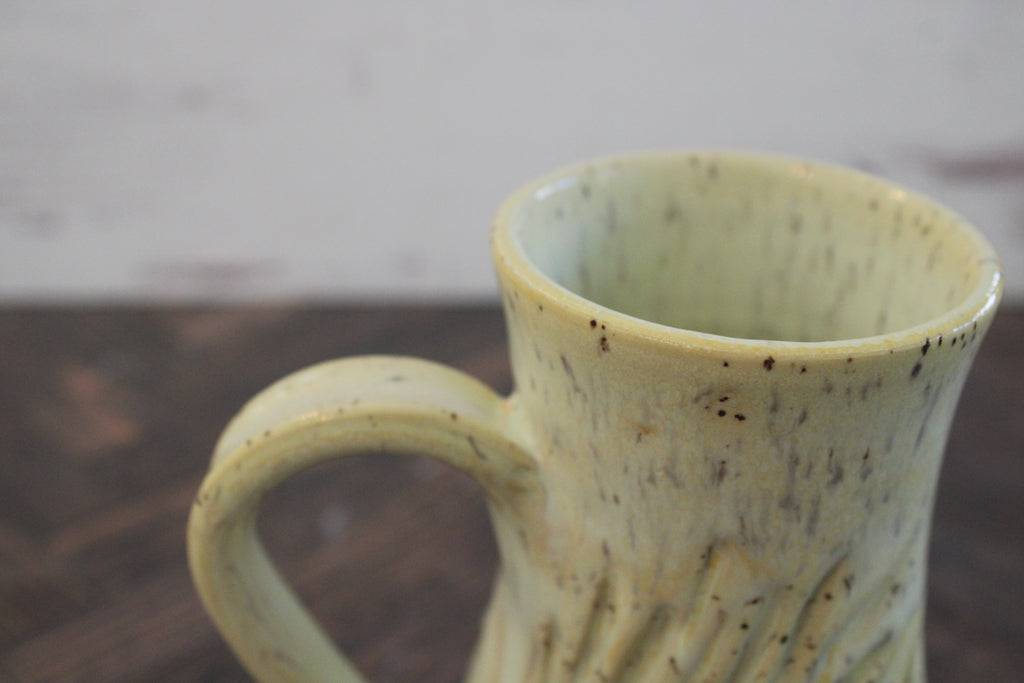 Canary Wave Lines Mug