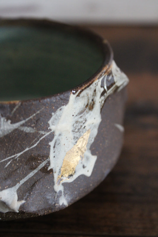 Golden Age Matcha Bowl- Sea Foam #1