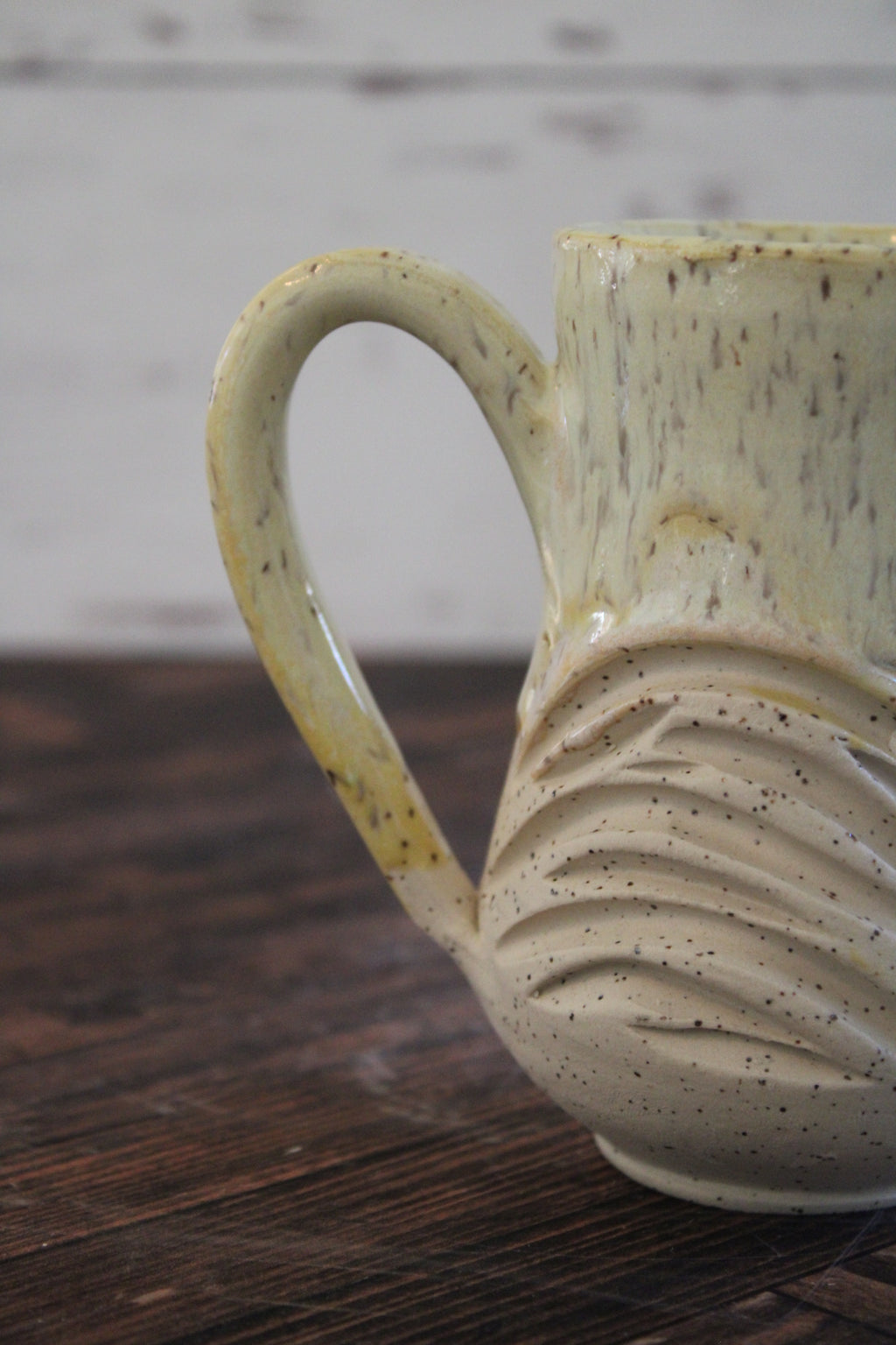Canary Wave Lines Mug