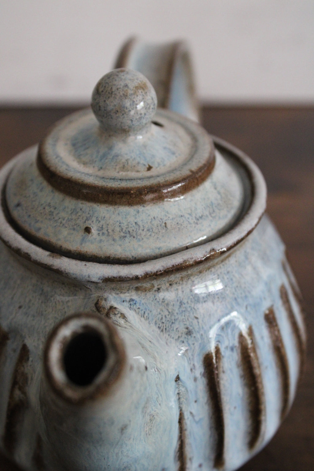 Snowy Lines Personal Tea Pot