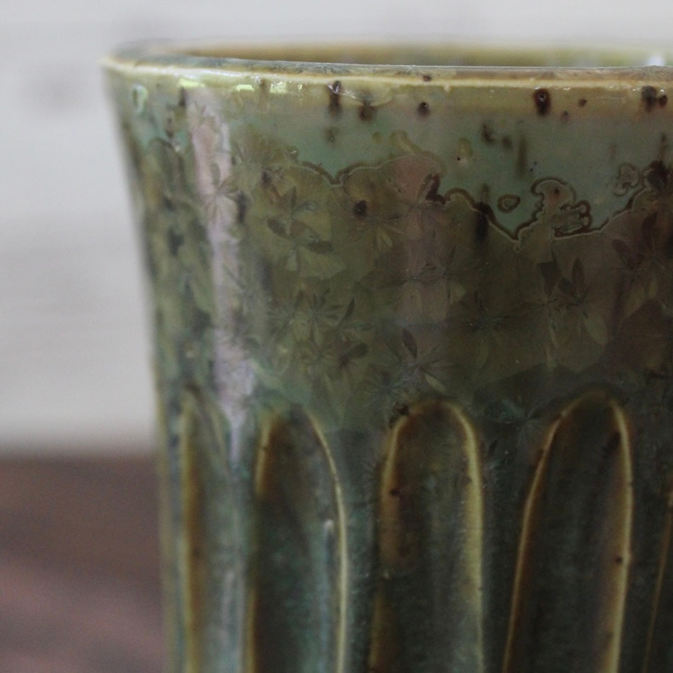 Forest Thick Lines Carved Mug