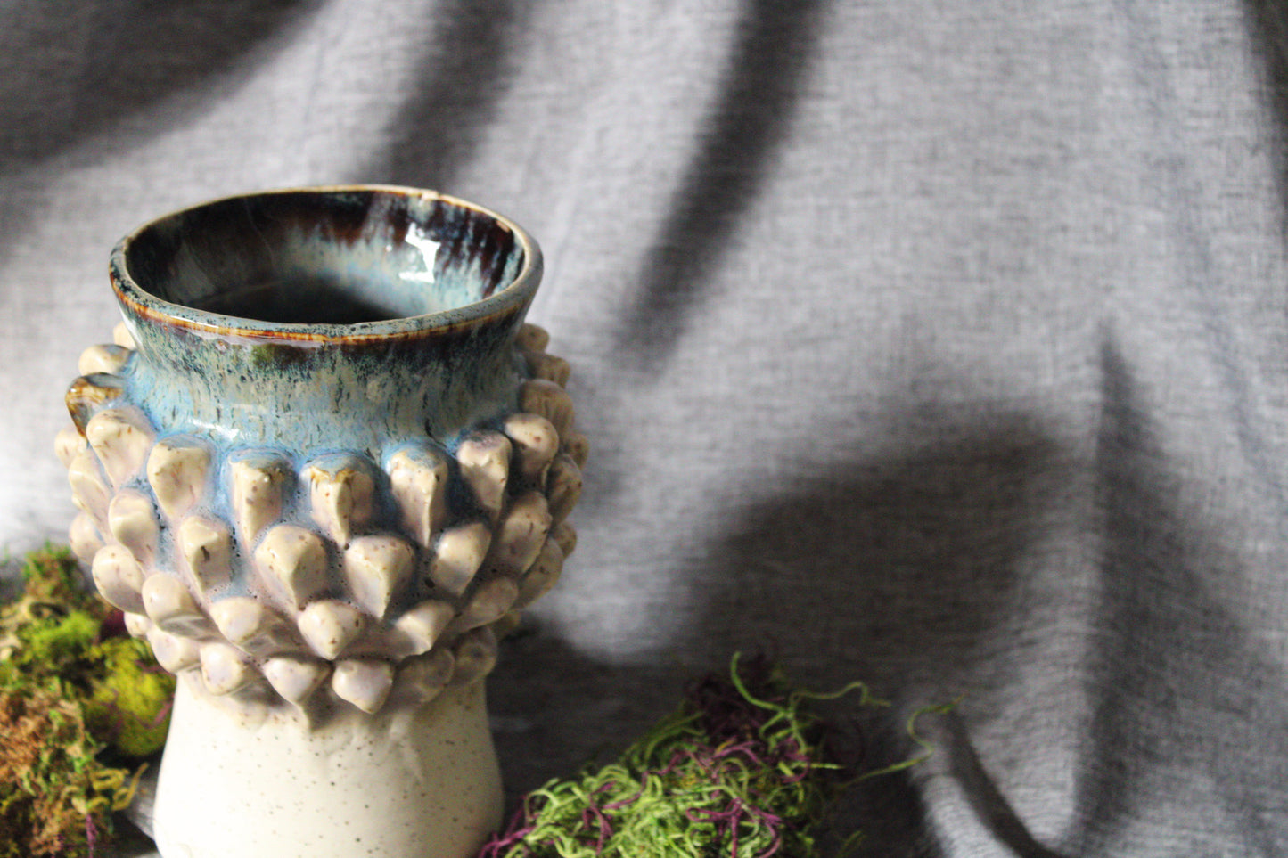 Antiqued Urchin Vessel