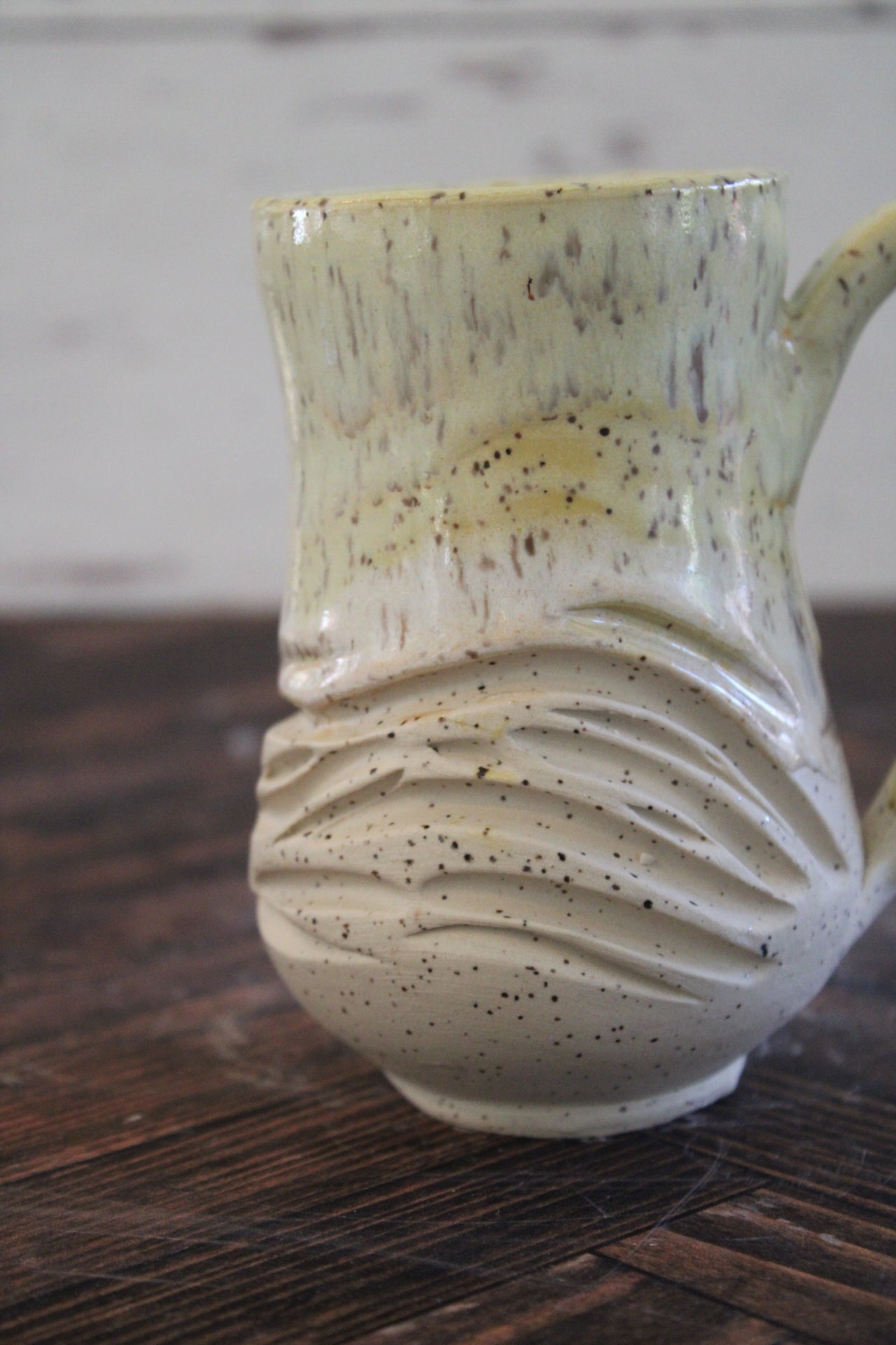 Canary Wave Lines Mug