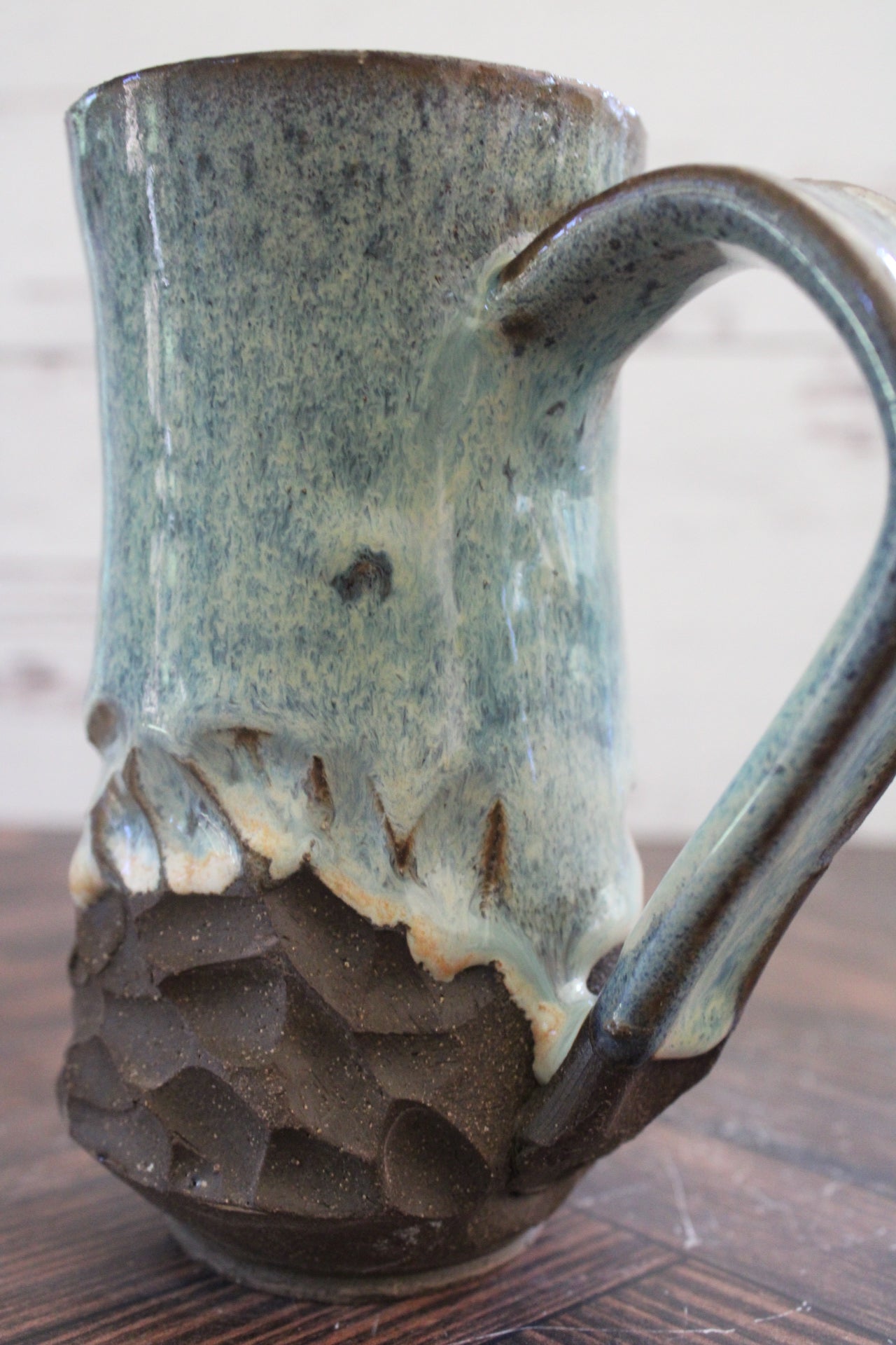 Midnight Sand Carved Mug