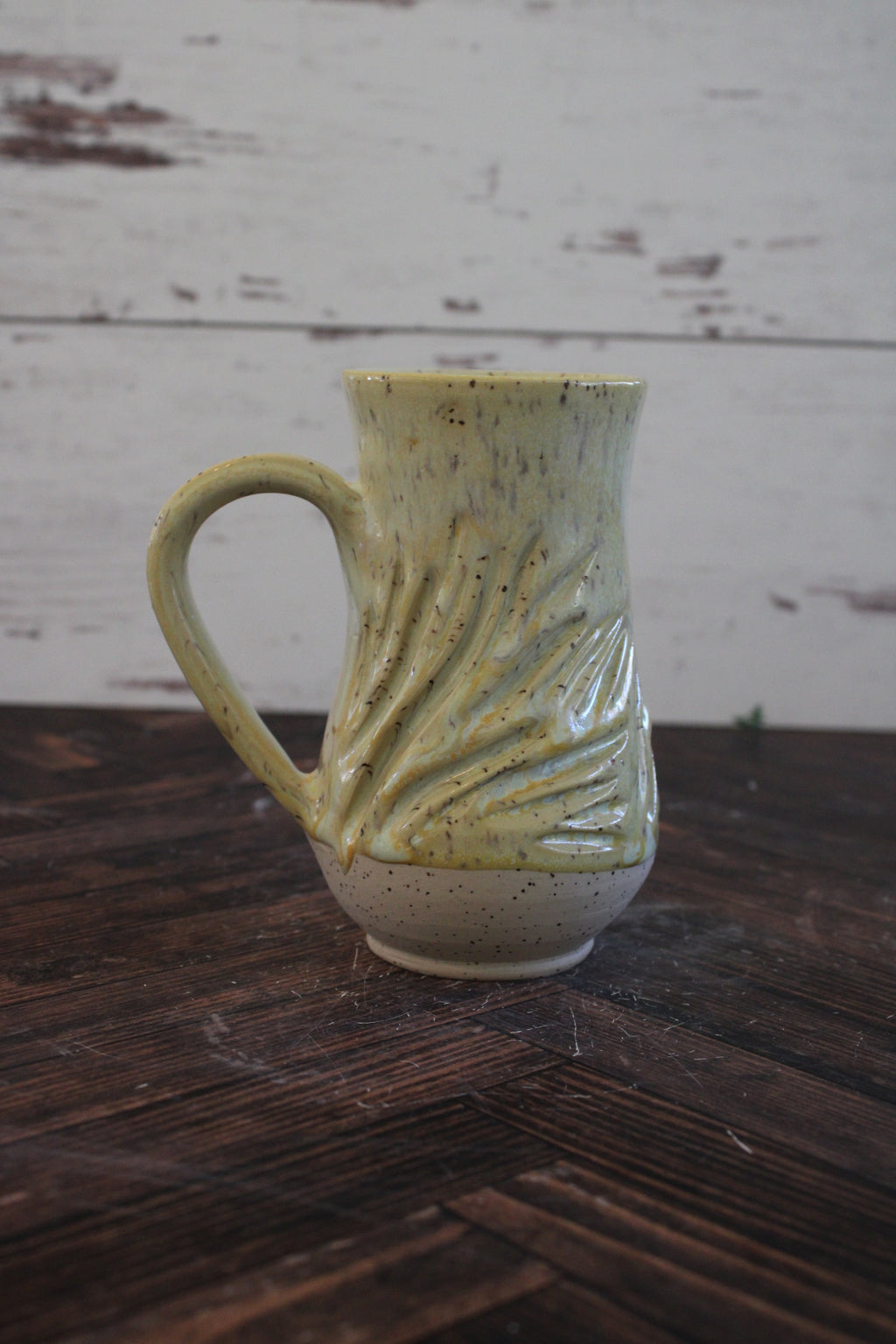 Canary Wave Lines Mug