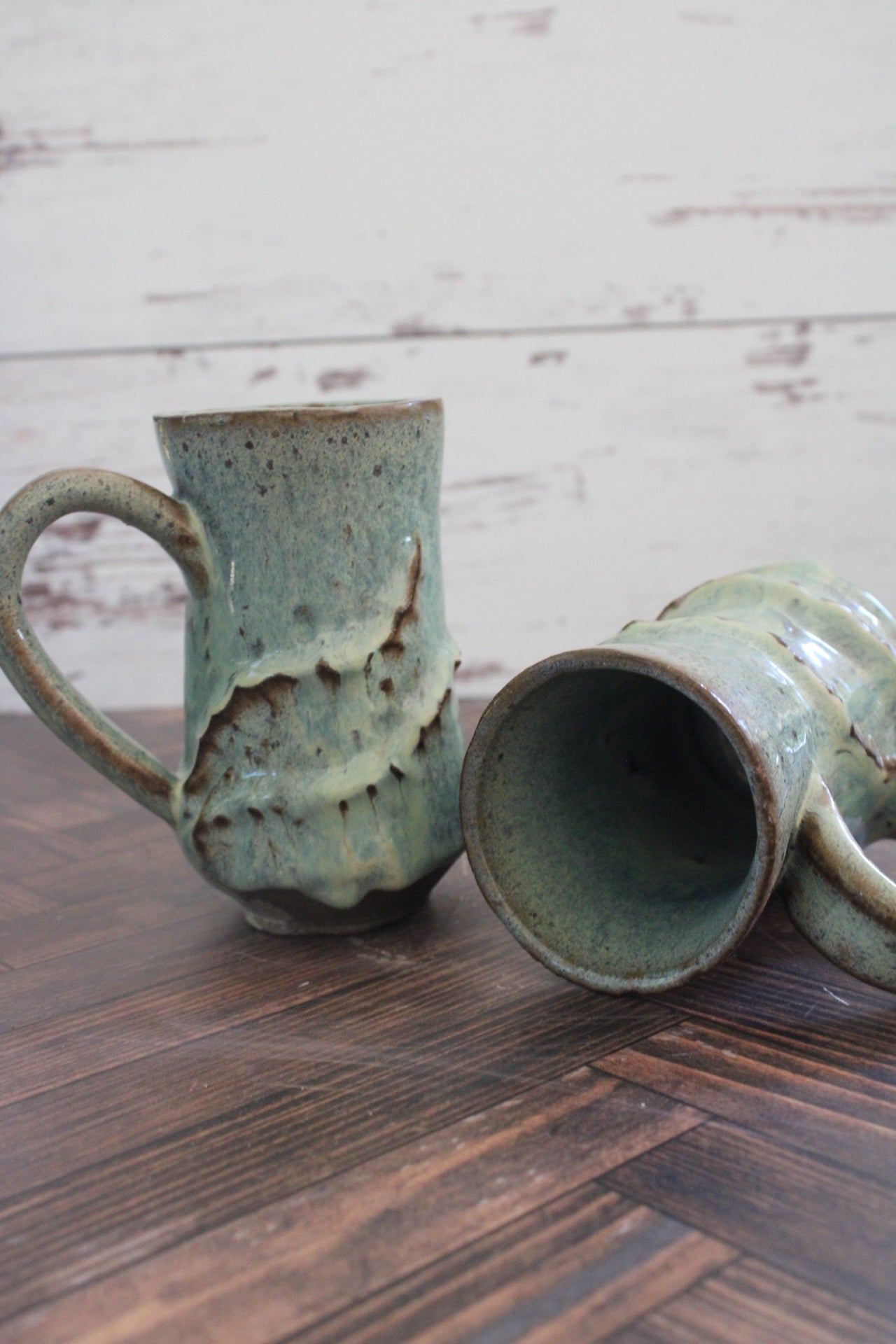 Sea Foam Wave Sculpture Mug