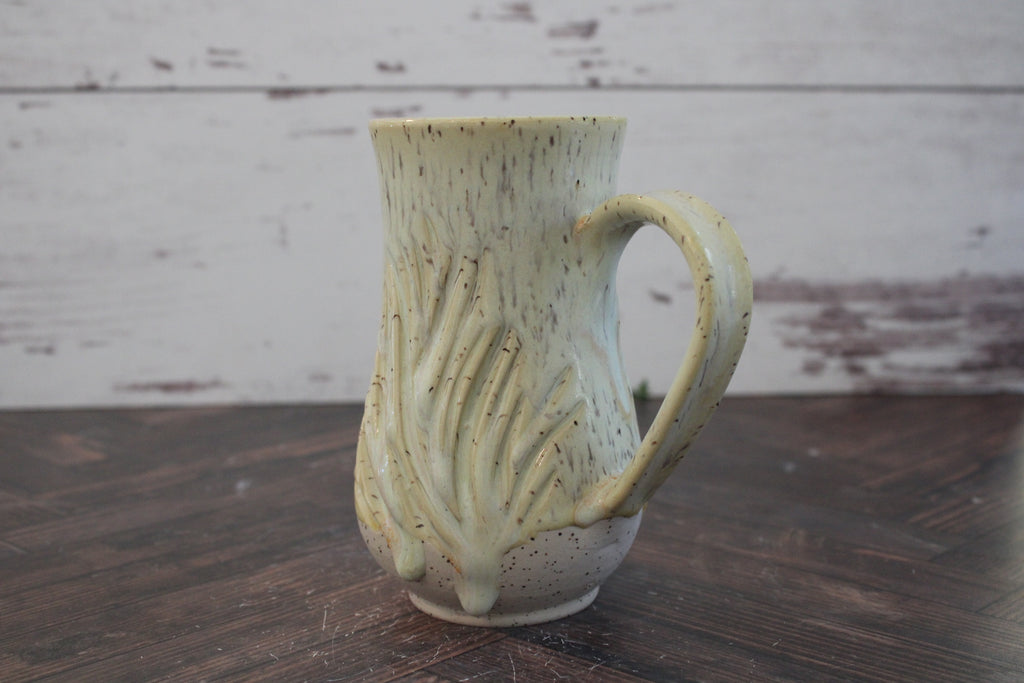 Canary Wave Lines Mug