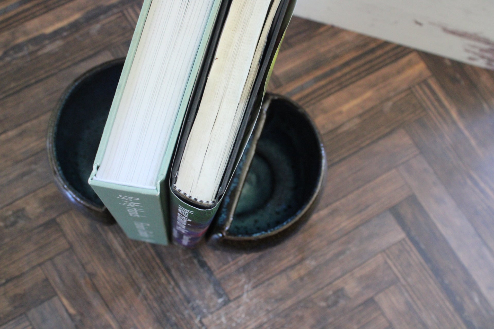 Blue Bioluminescence Book Ends