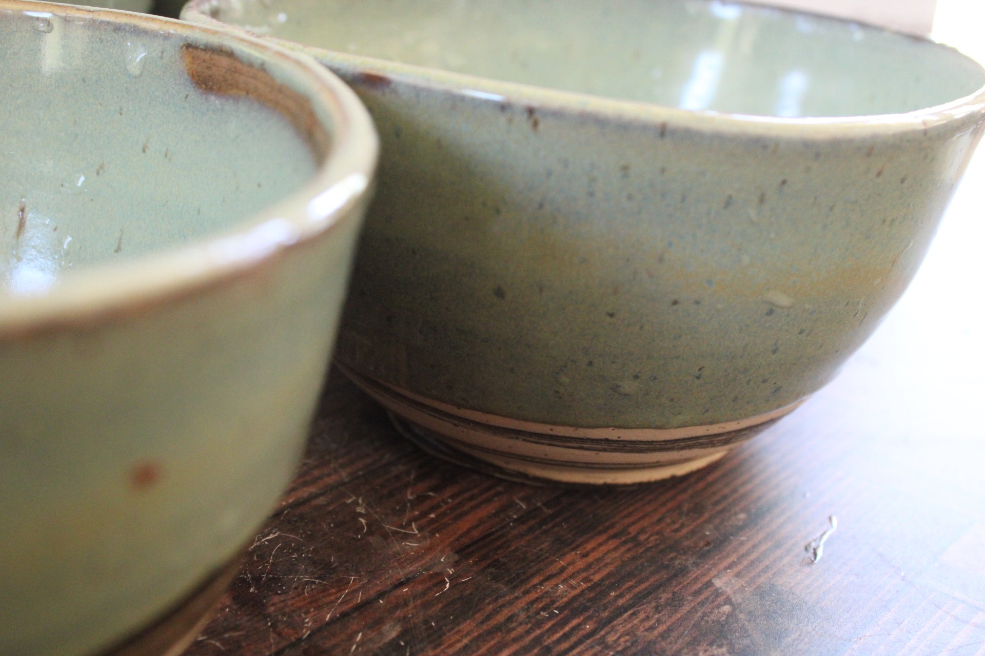 Large Soup/ Pho/ Salad/ Poke Bowls- Marbled Sea Foam