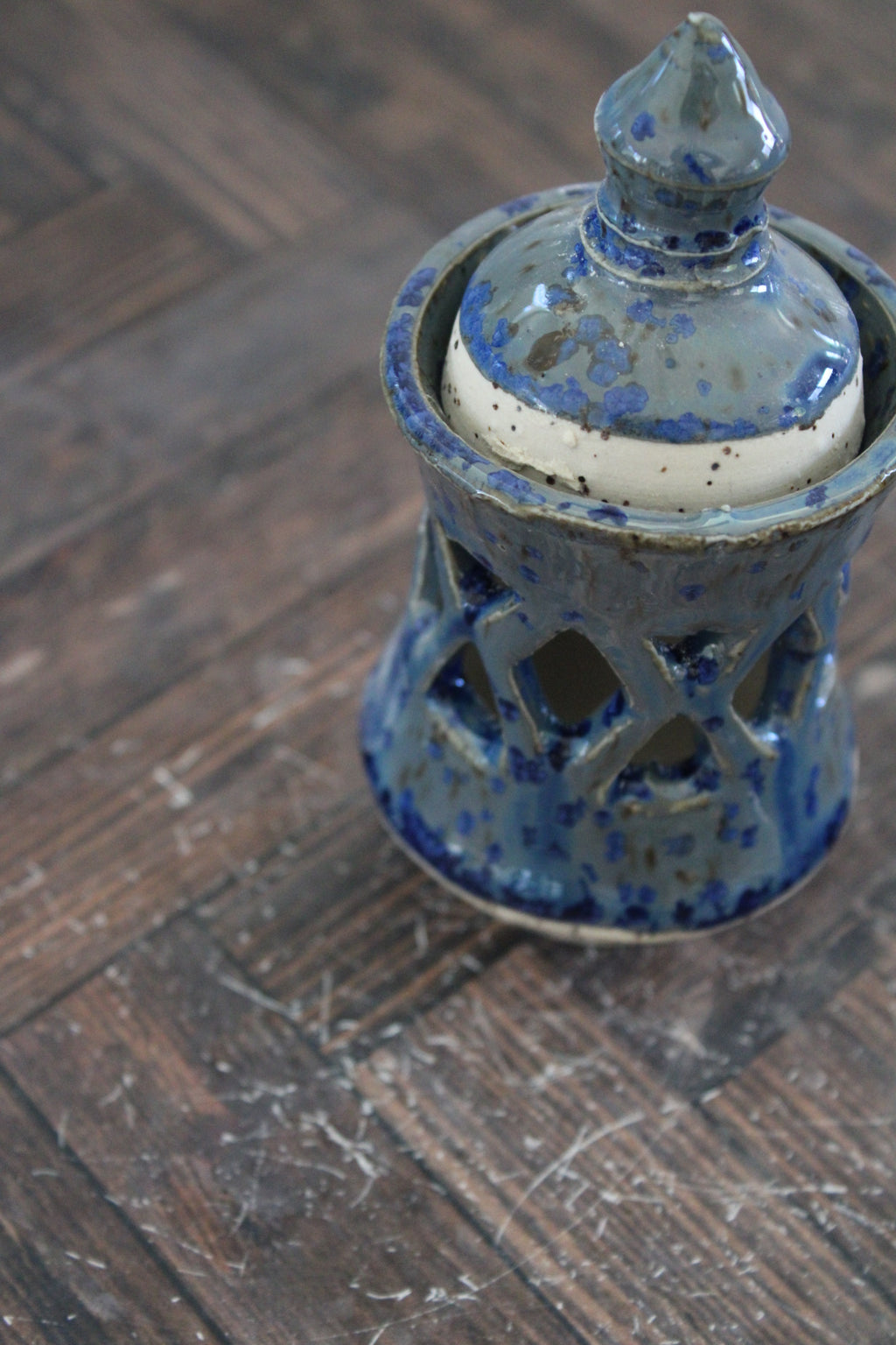 Denim Tall Incense Burner
