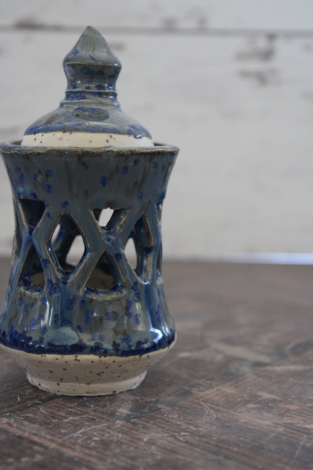 Denim Tall Incense Burner