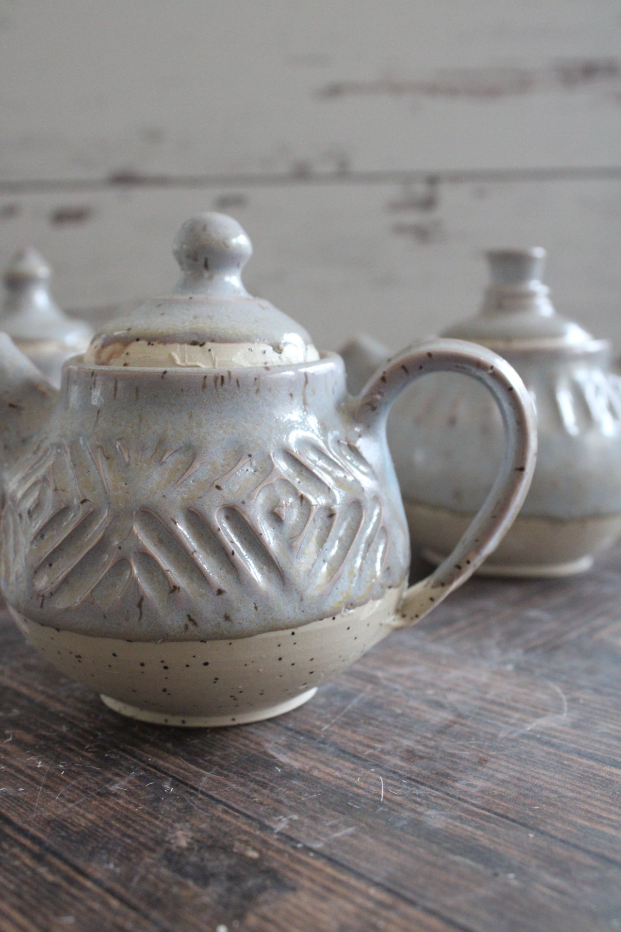 Snow Mini Teapots