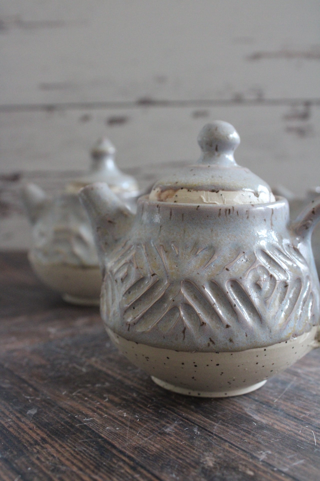Snow Mini Teapots