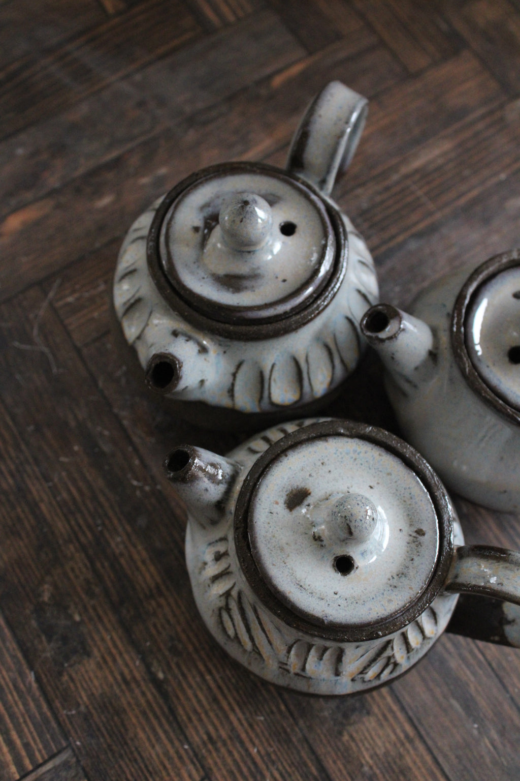 Midnight Snow Mini Teapots