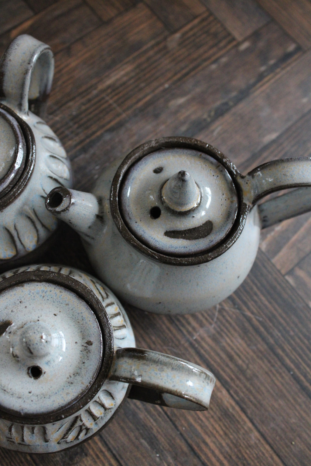 Midnight Snow Mini Teapots
