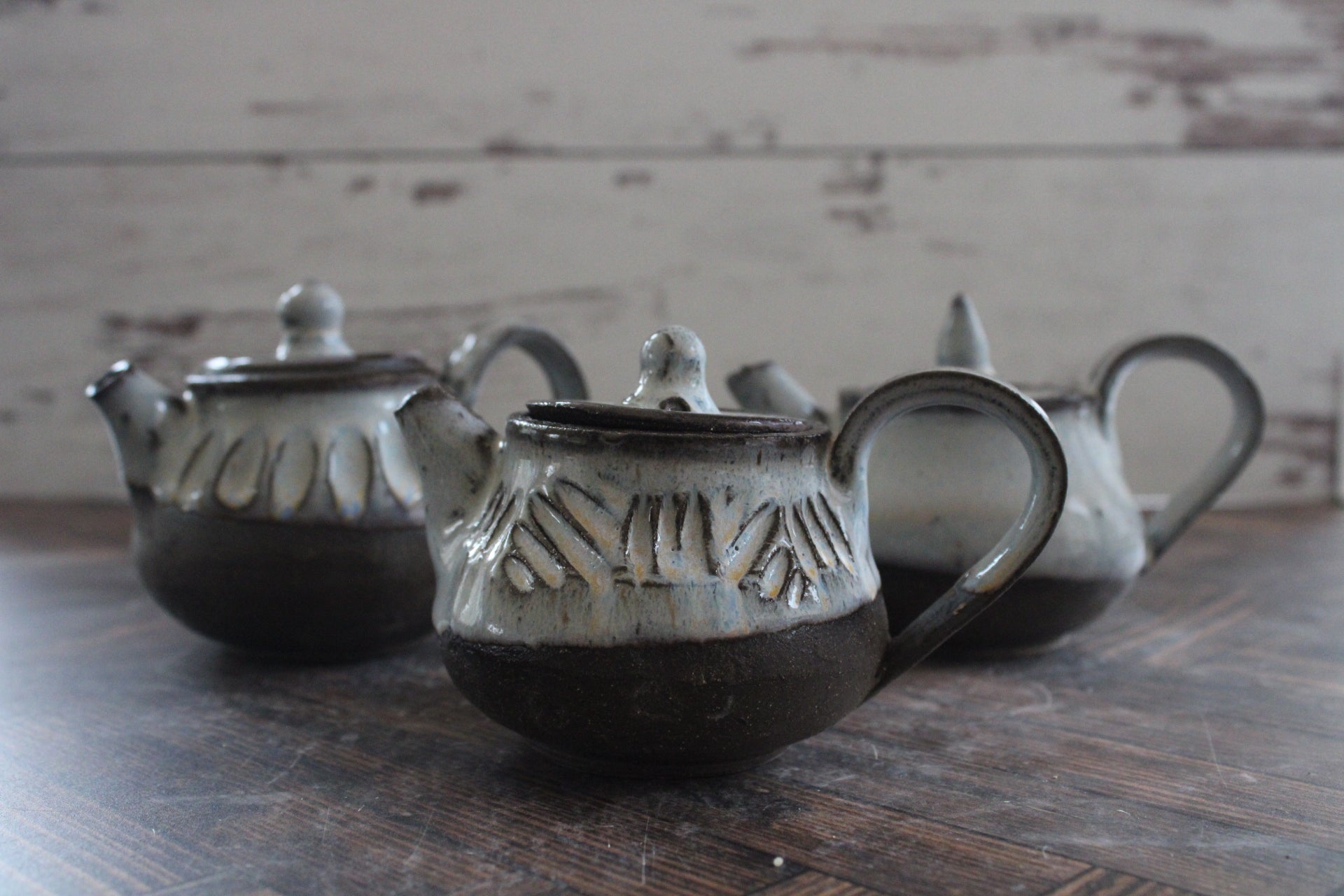 Midnight Snow Mini Teapots