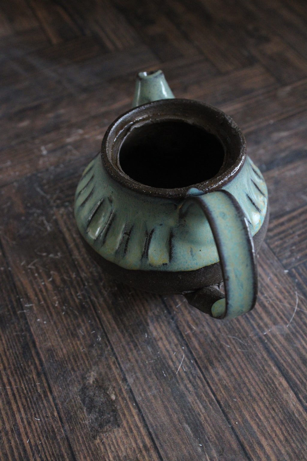 Midnight Sea Foam Mini Teapots