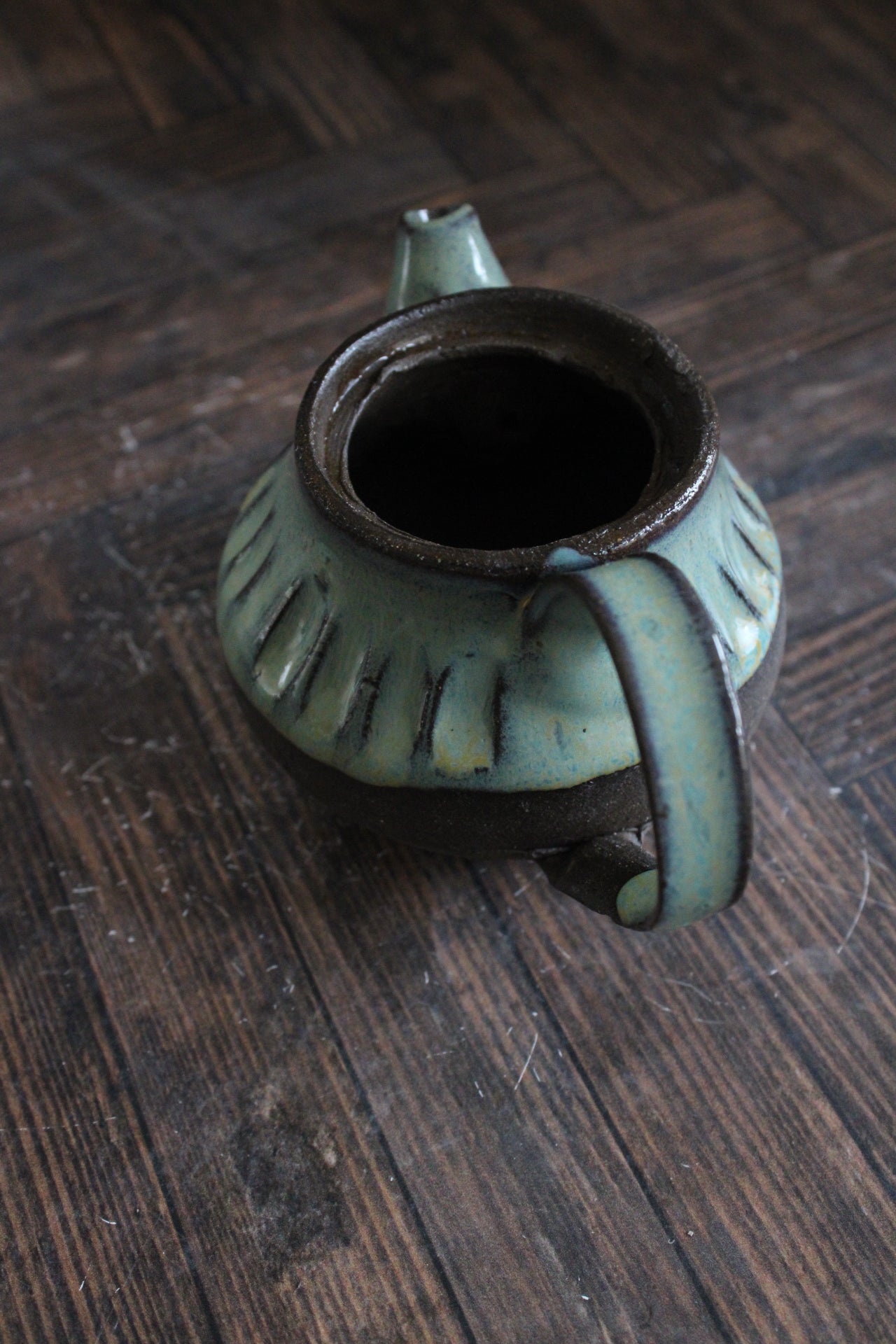 Midnight Sea Foam Mini Teapots