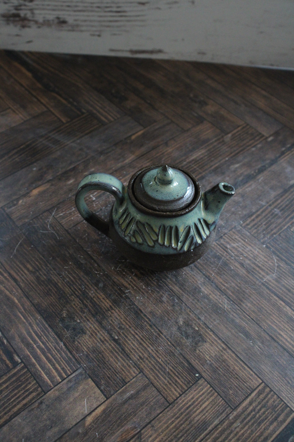 Midnight Sea Foam Mini Teapots