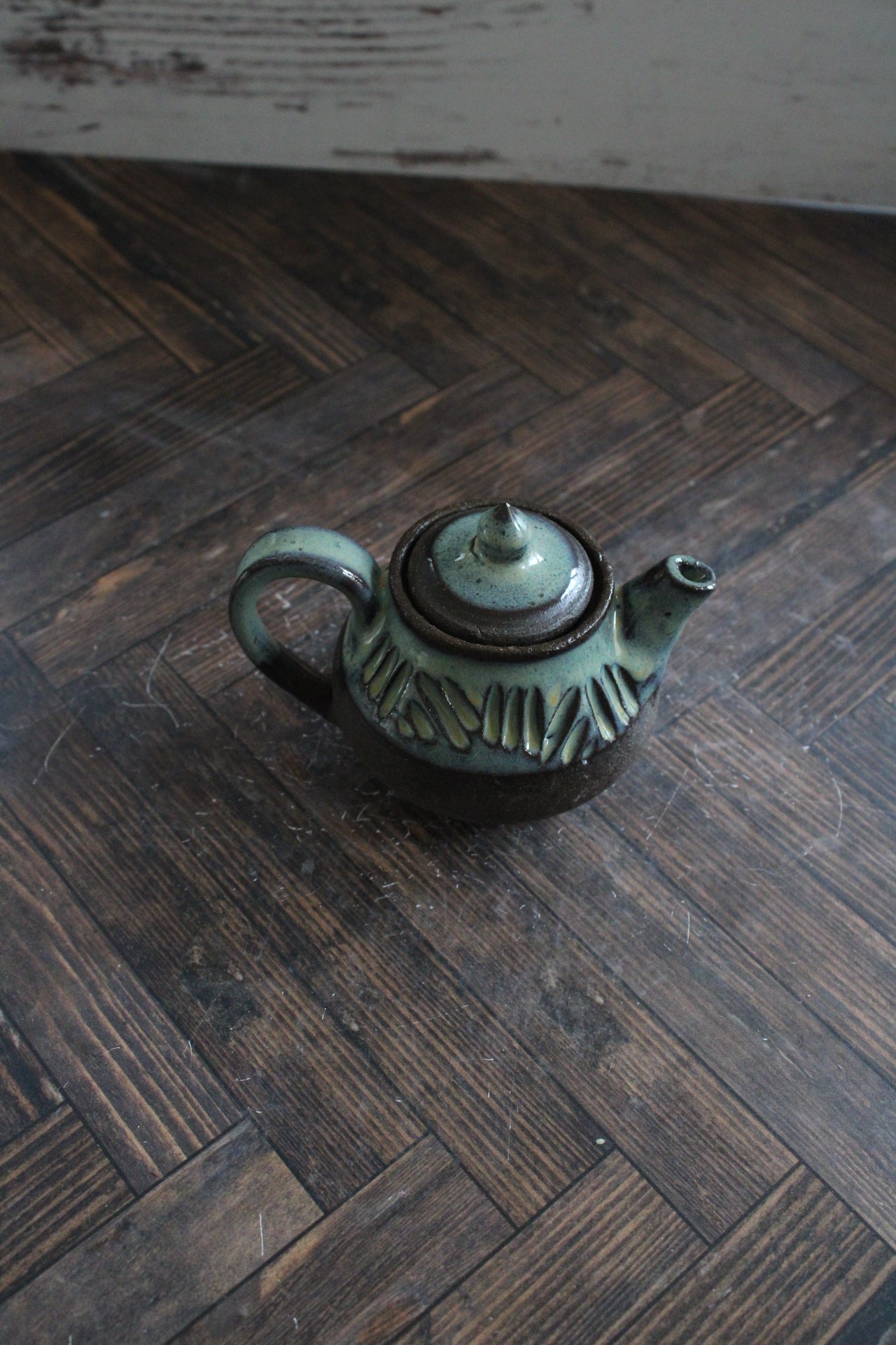 Midnight Sea Foam Mini Teapots
