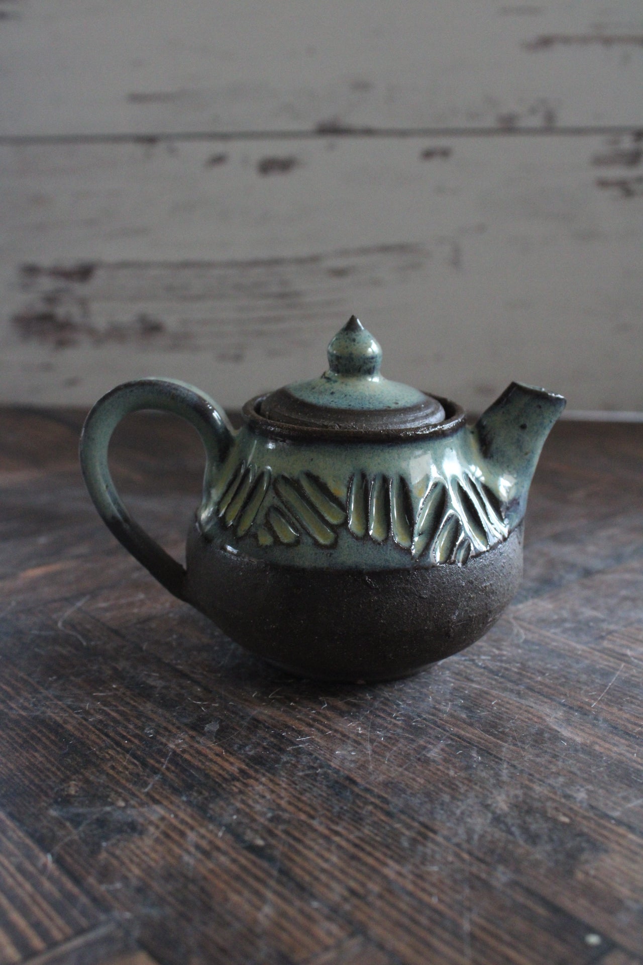 Midnight Sea Foam Mini Teapots