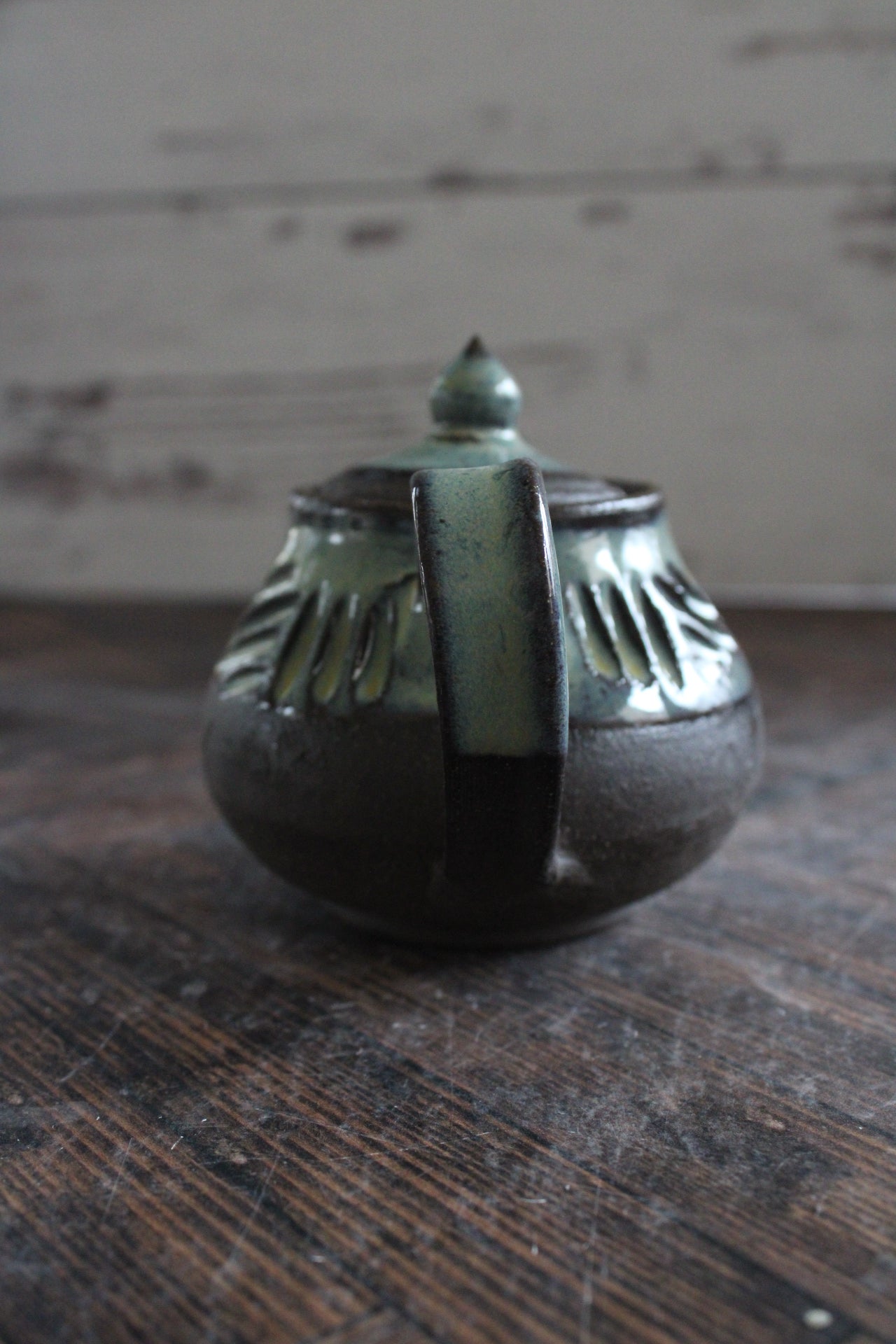 Midnight Sea Foam Mini Teapots