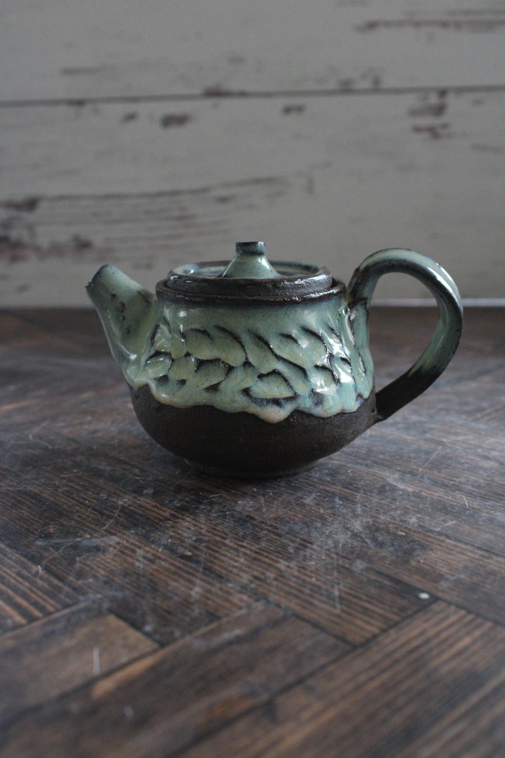 Midnight Sea Foam Mini Teapots