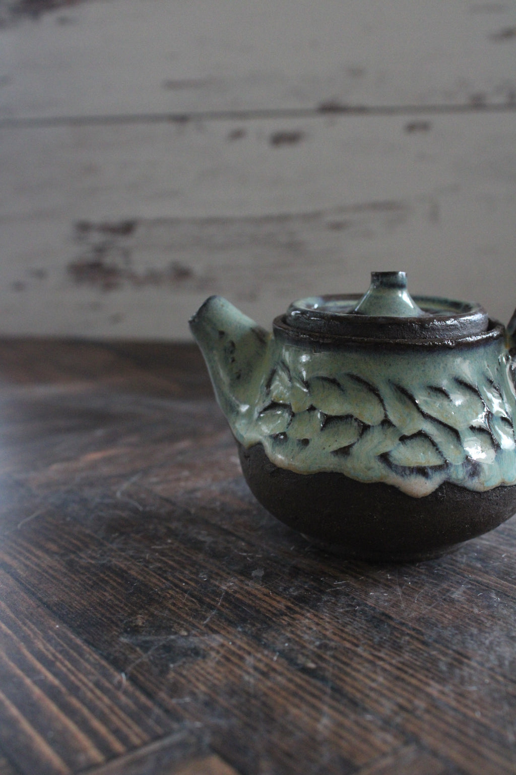 Midnight Sea Foam Mini Teapots