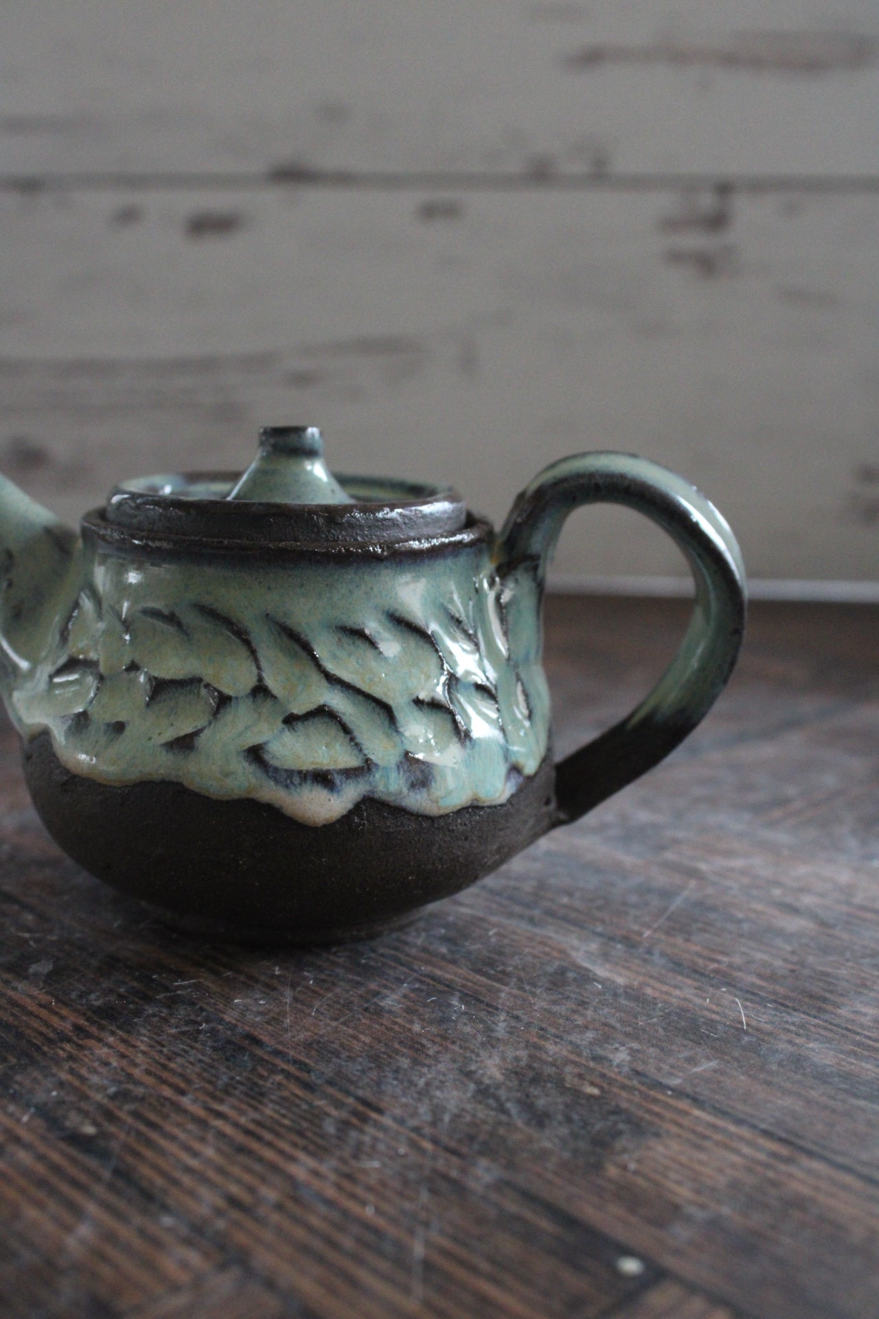 Midnight Sea Foam Mini Teapots